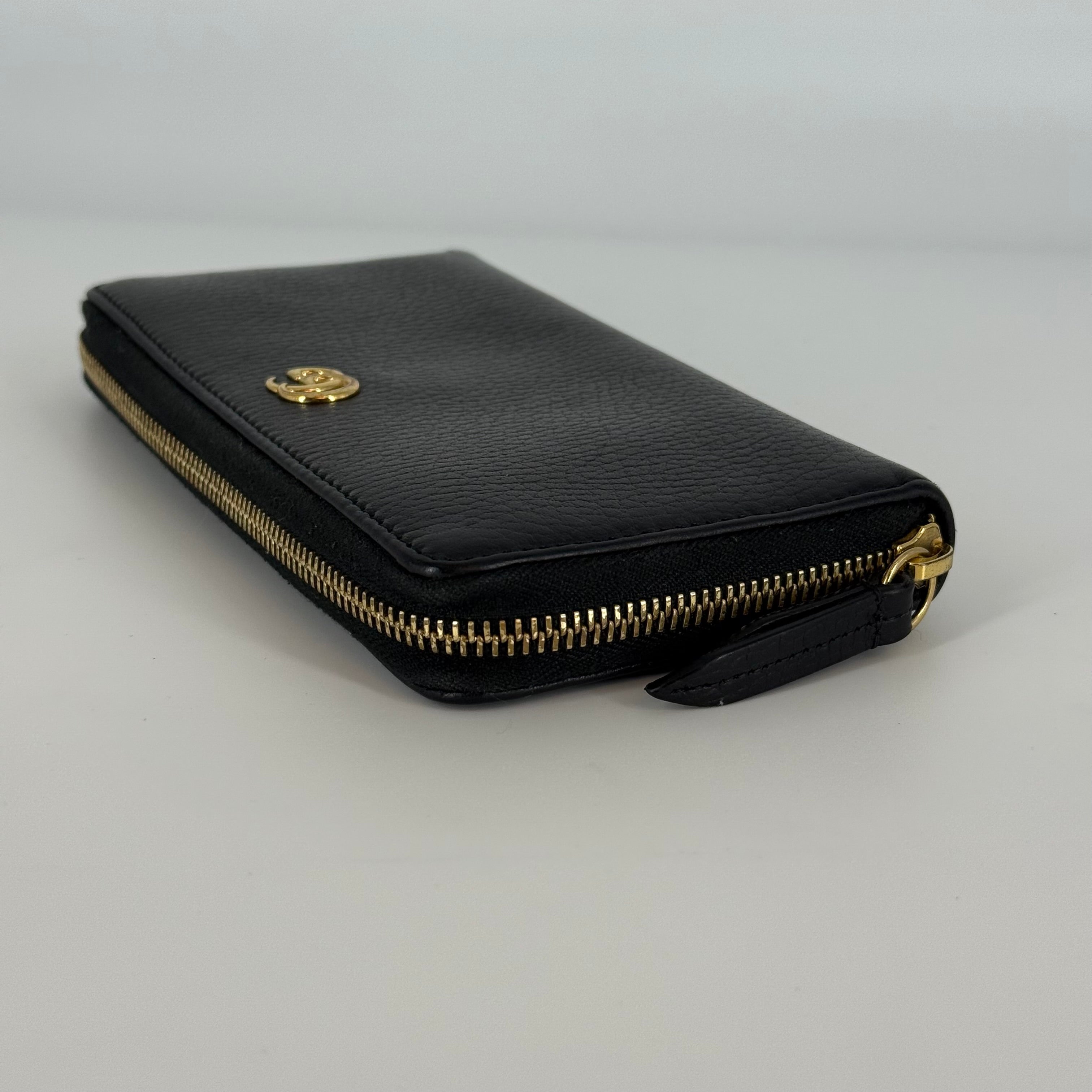 GG Marmont Round Zipper Long Wallet