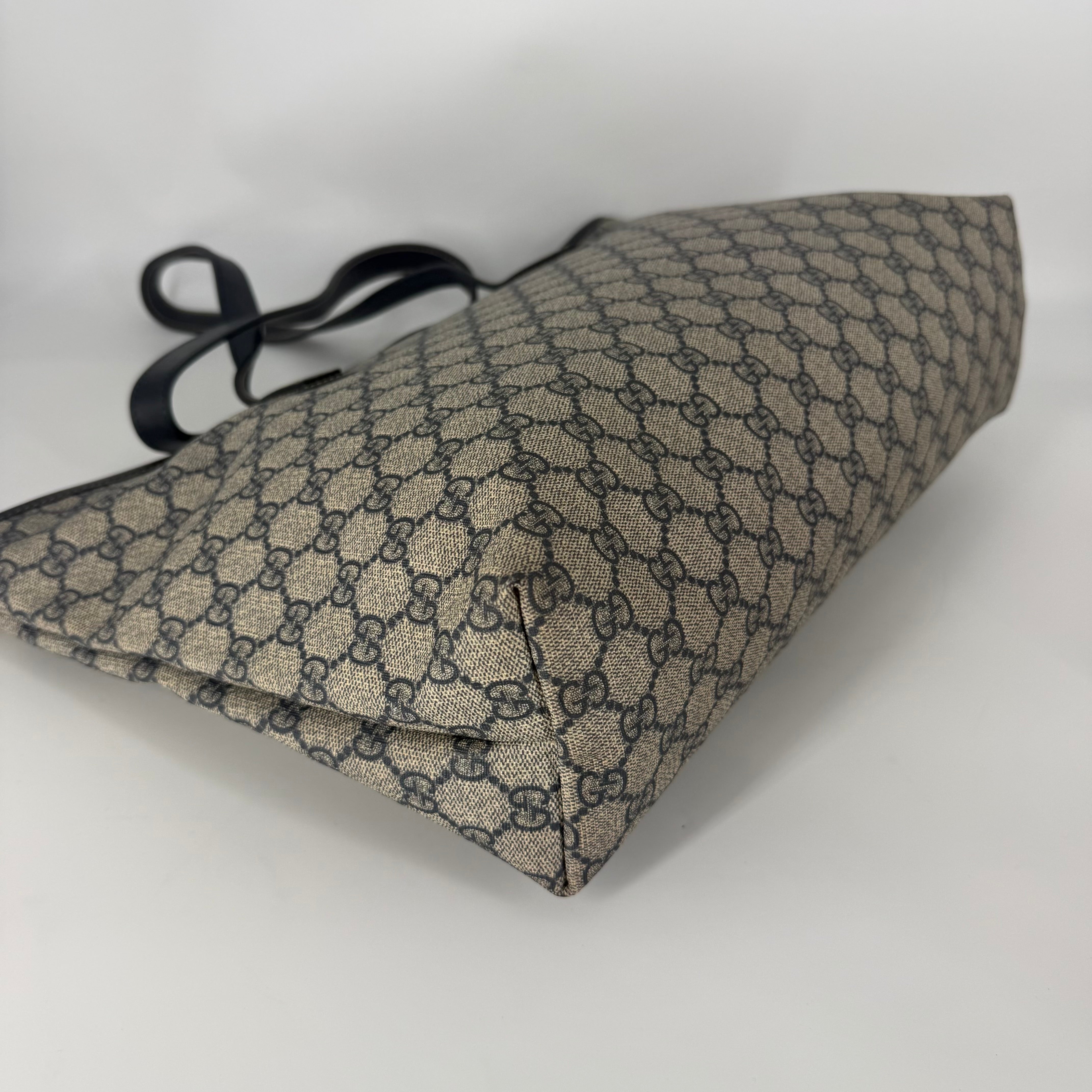 GG Canvas Navy Tote Bag