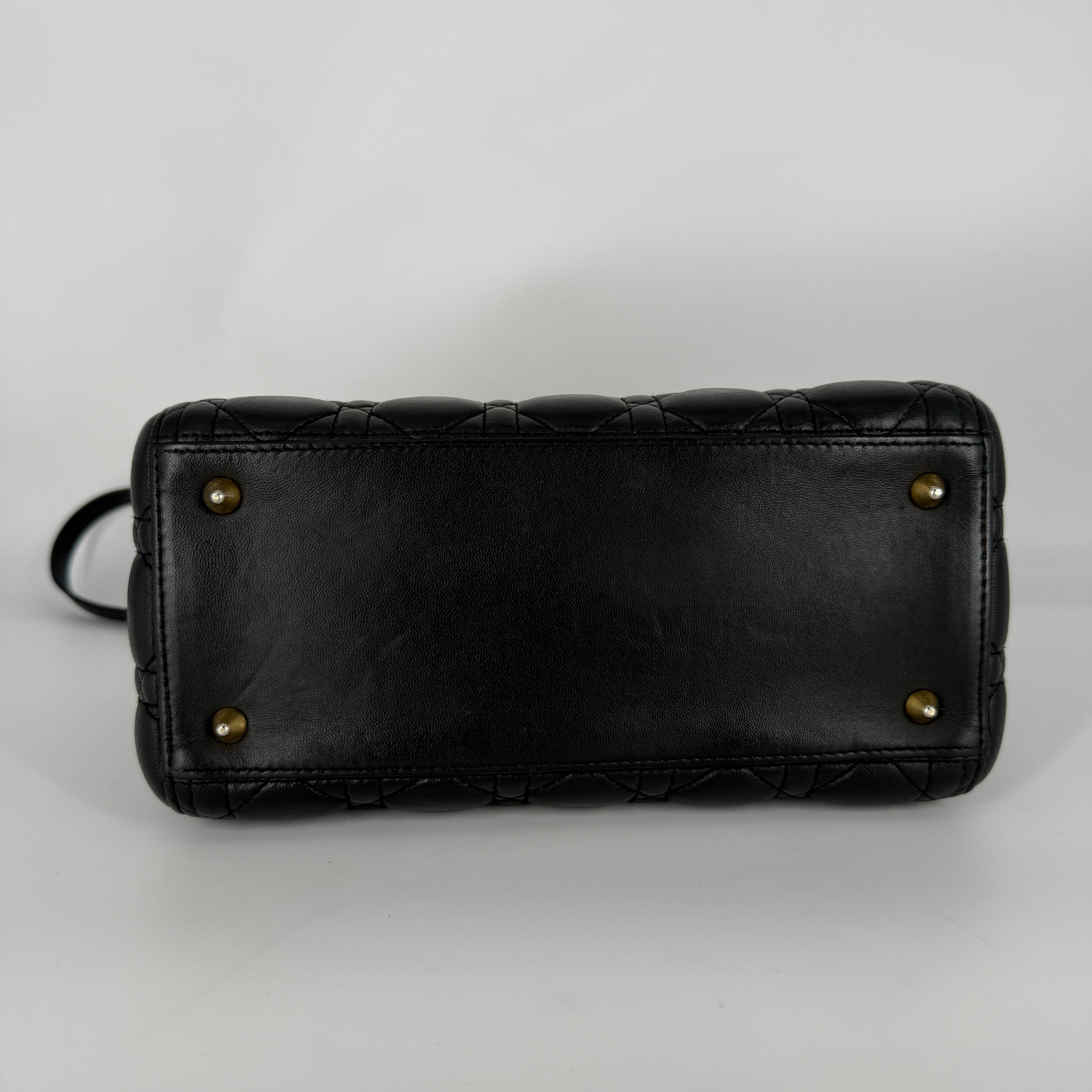 LADY DIOR Black Cannage Médium