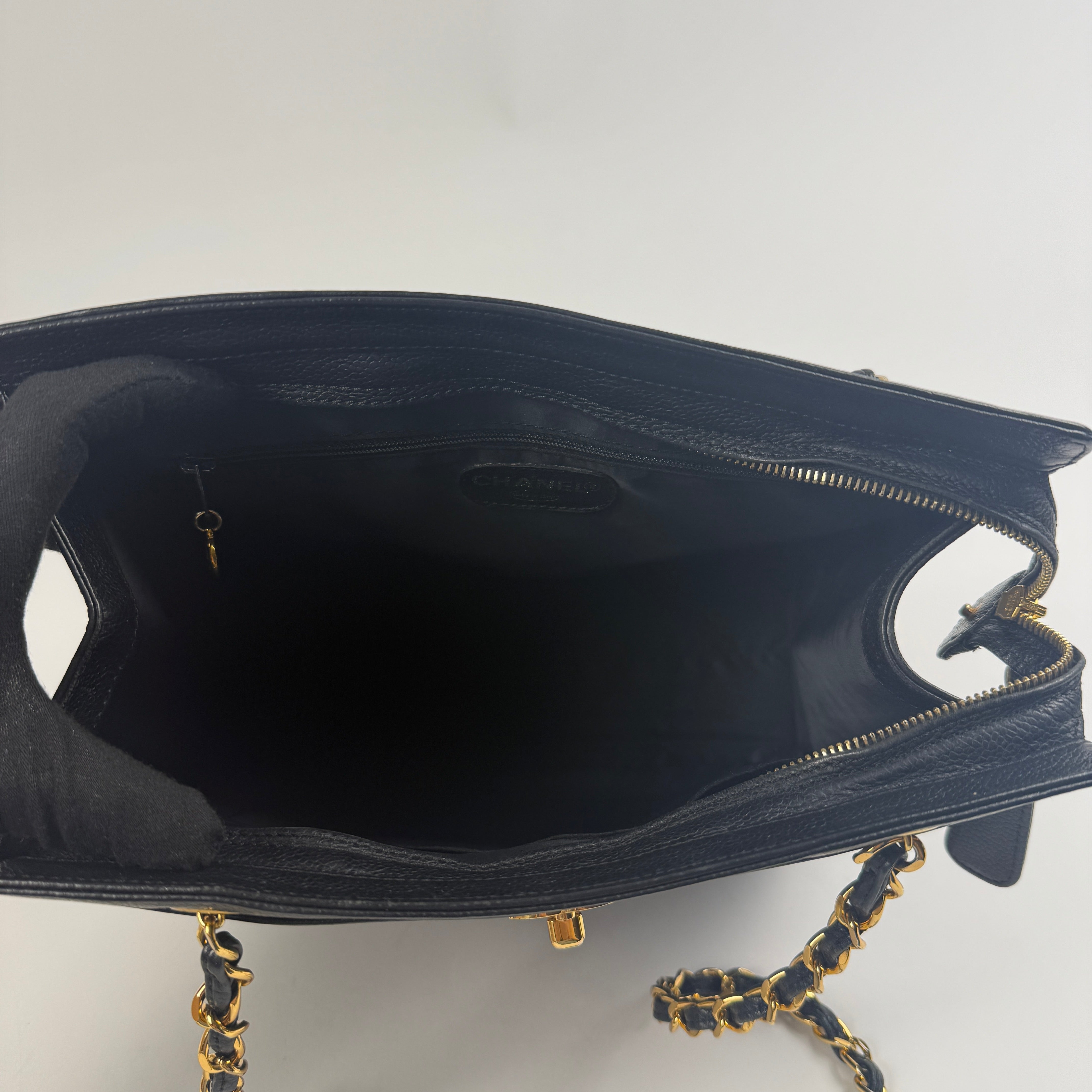 Vintage Caviar Tote — 24K Gold