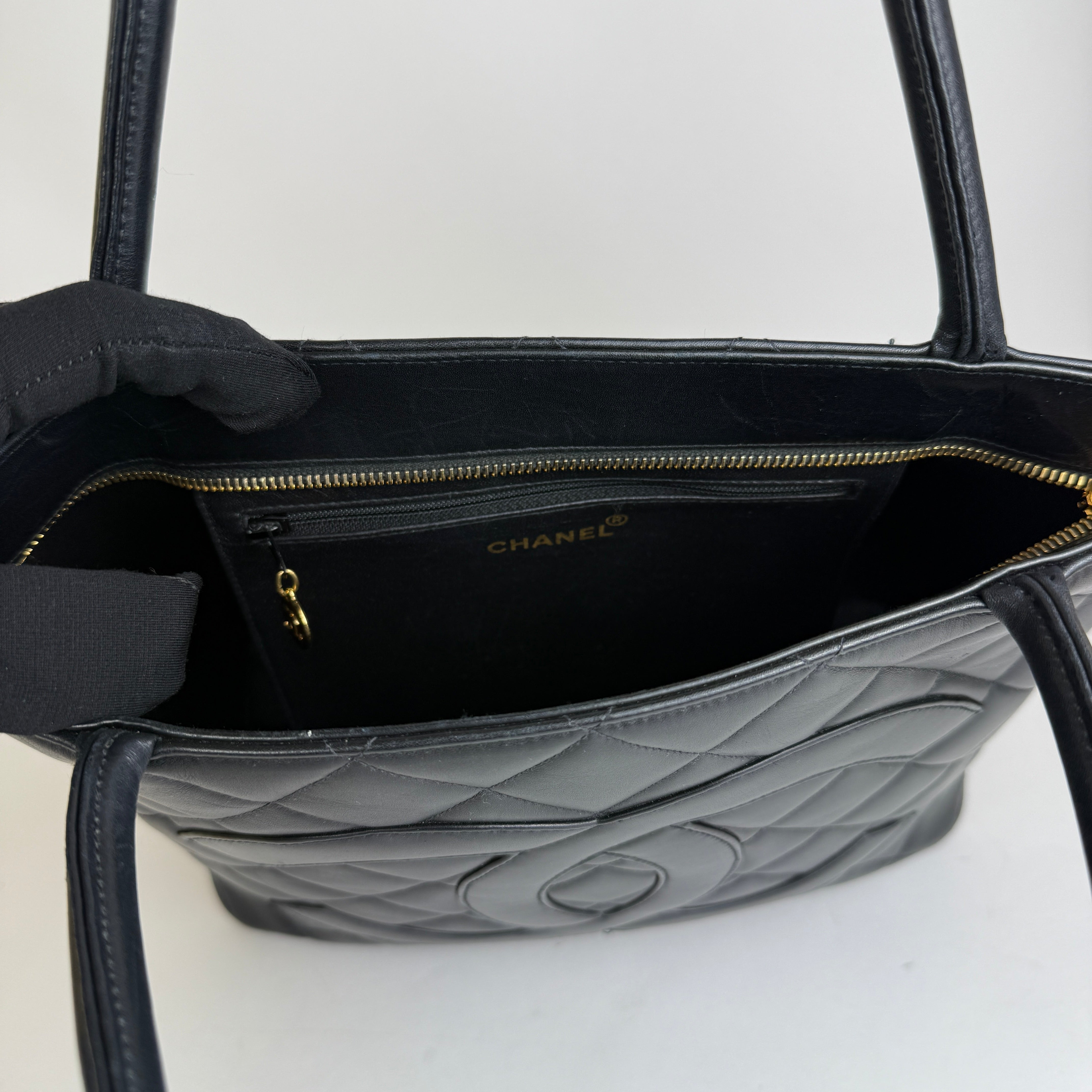 Vintage Medallion Tote — 24K Gold Hardware