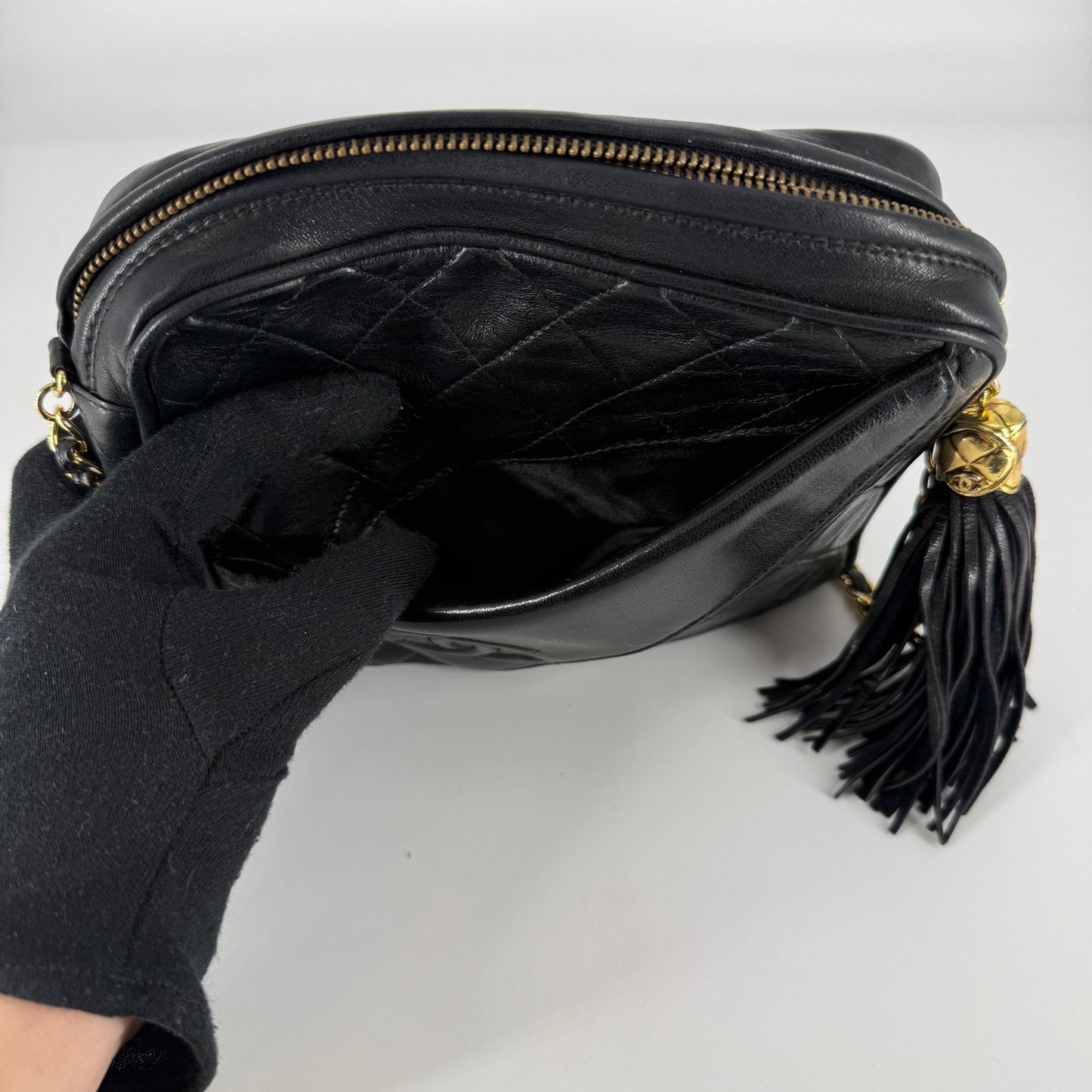 CHANEL Vintage 24-Karat Gold Camera Bag