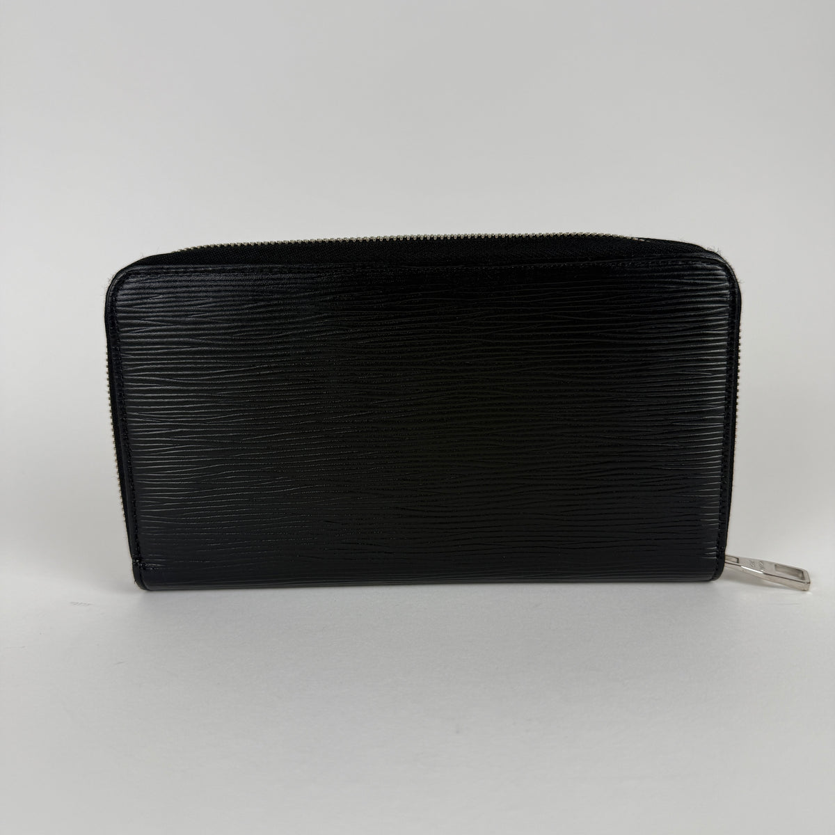 Zippy Organizer Wallet — Black Epi Leather — Silver Hardware