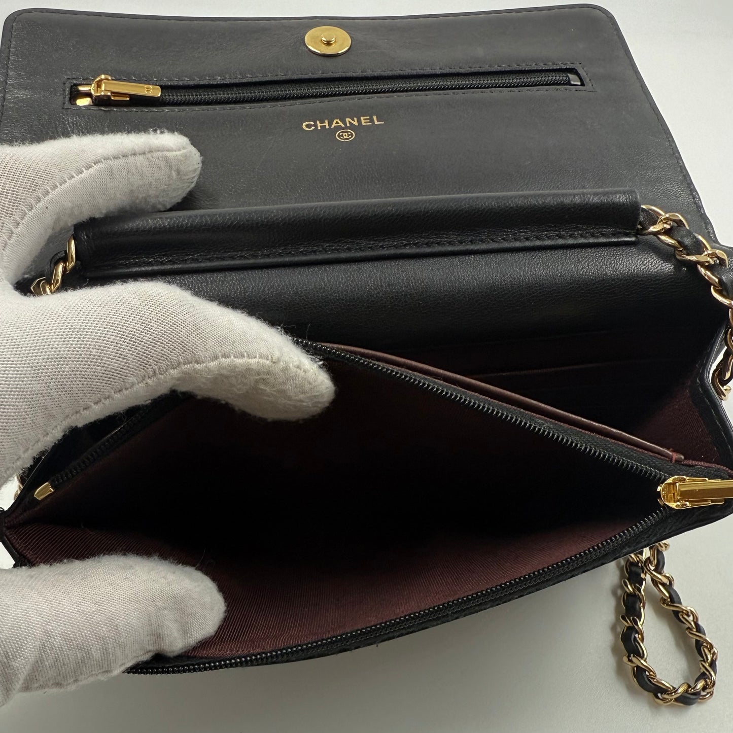 Chanel Classic Wallet on Chain (WOC)