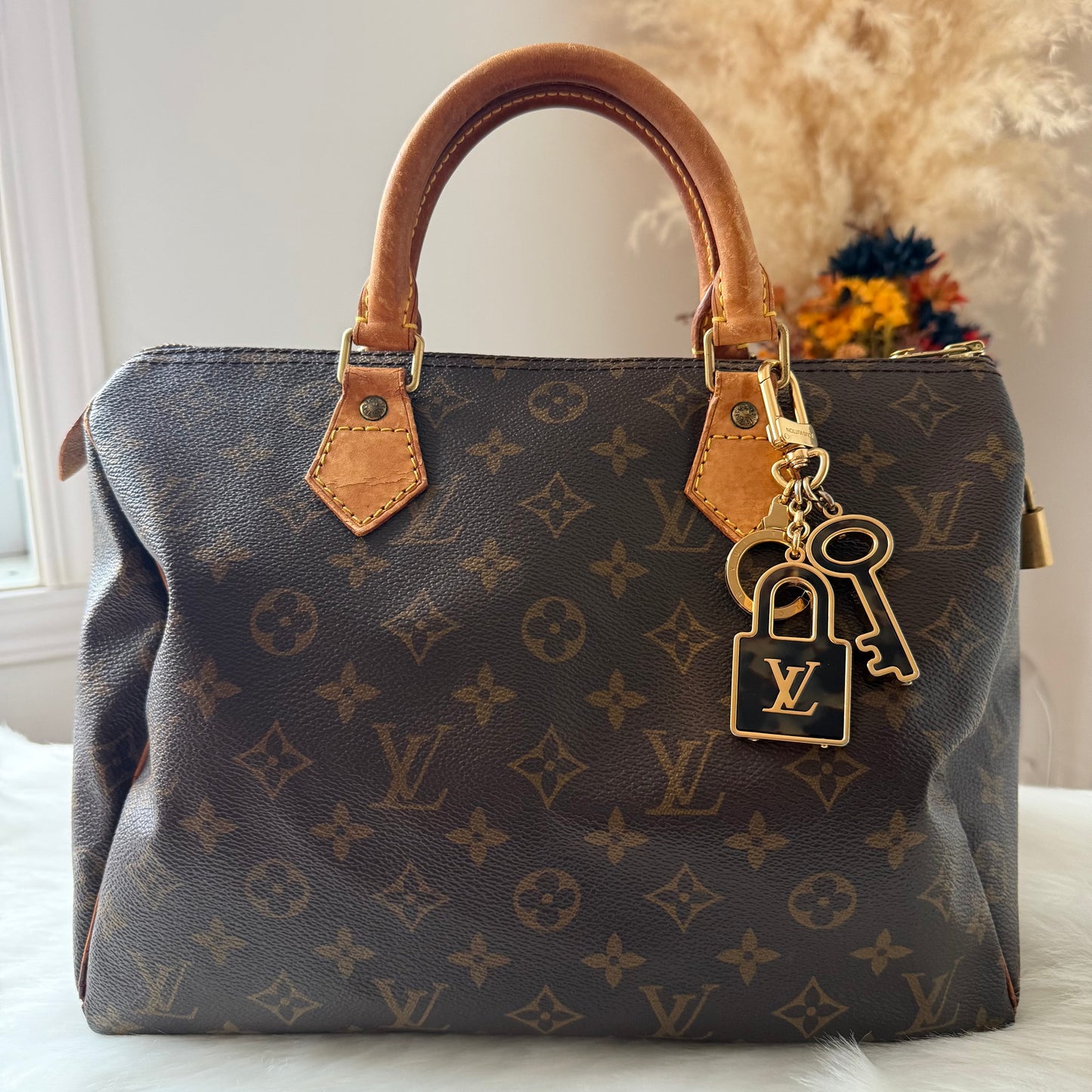 Louis Vuitton Padlock & Key Bag Charm