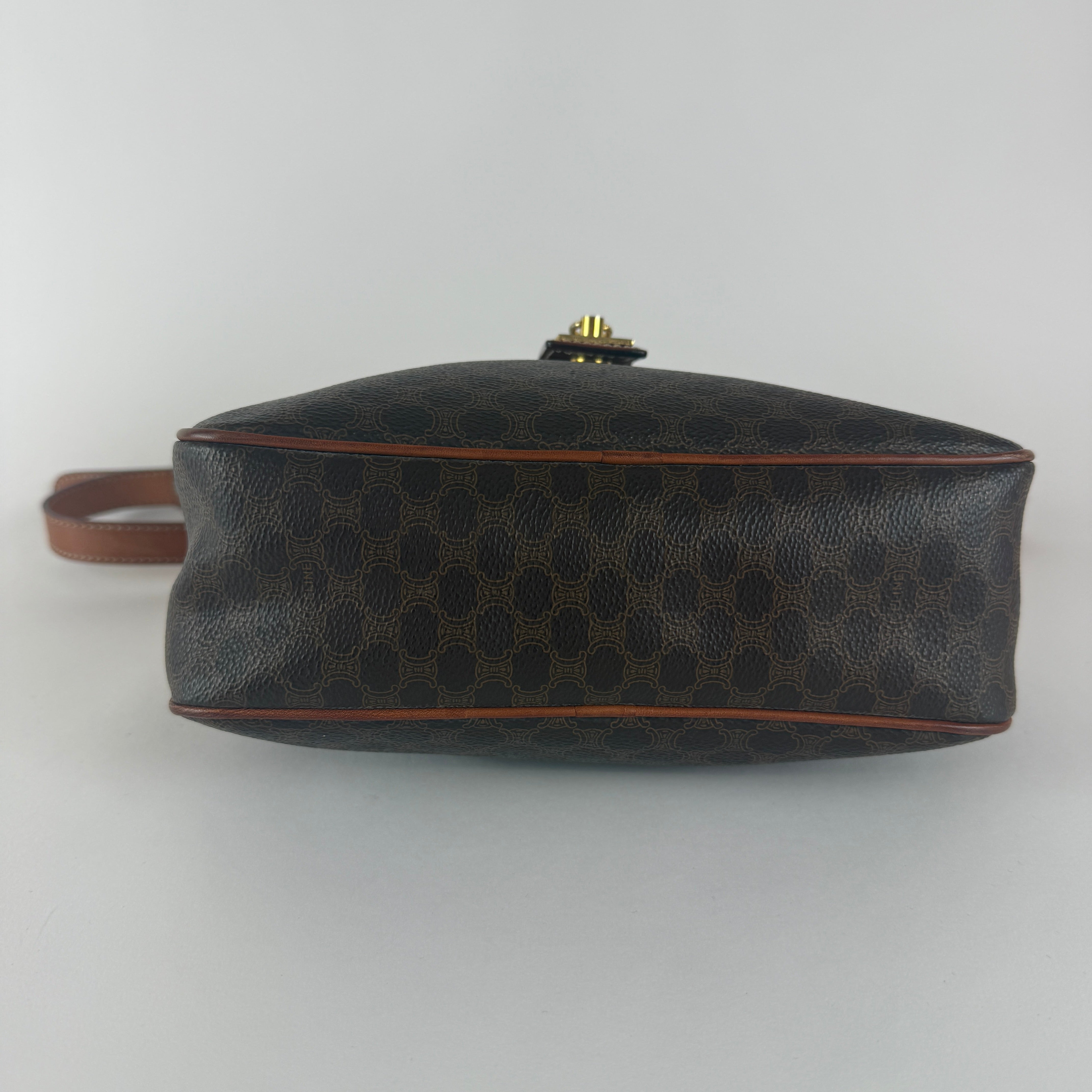 Vintage Macadam Crossbody Bag — Brown Canvas