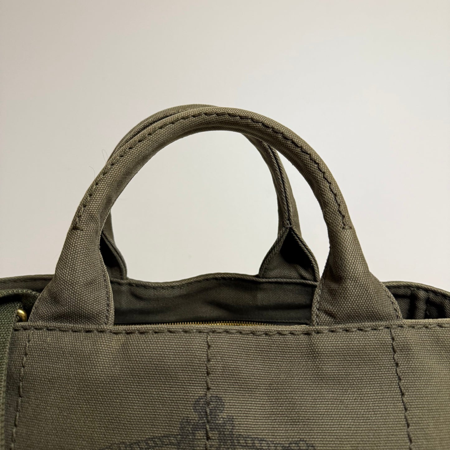 Prada Large Canapa Tote Bag