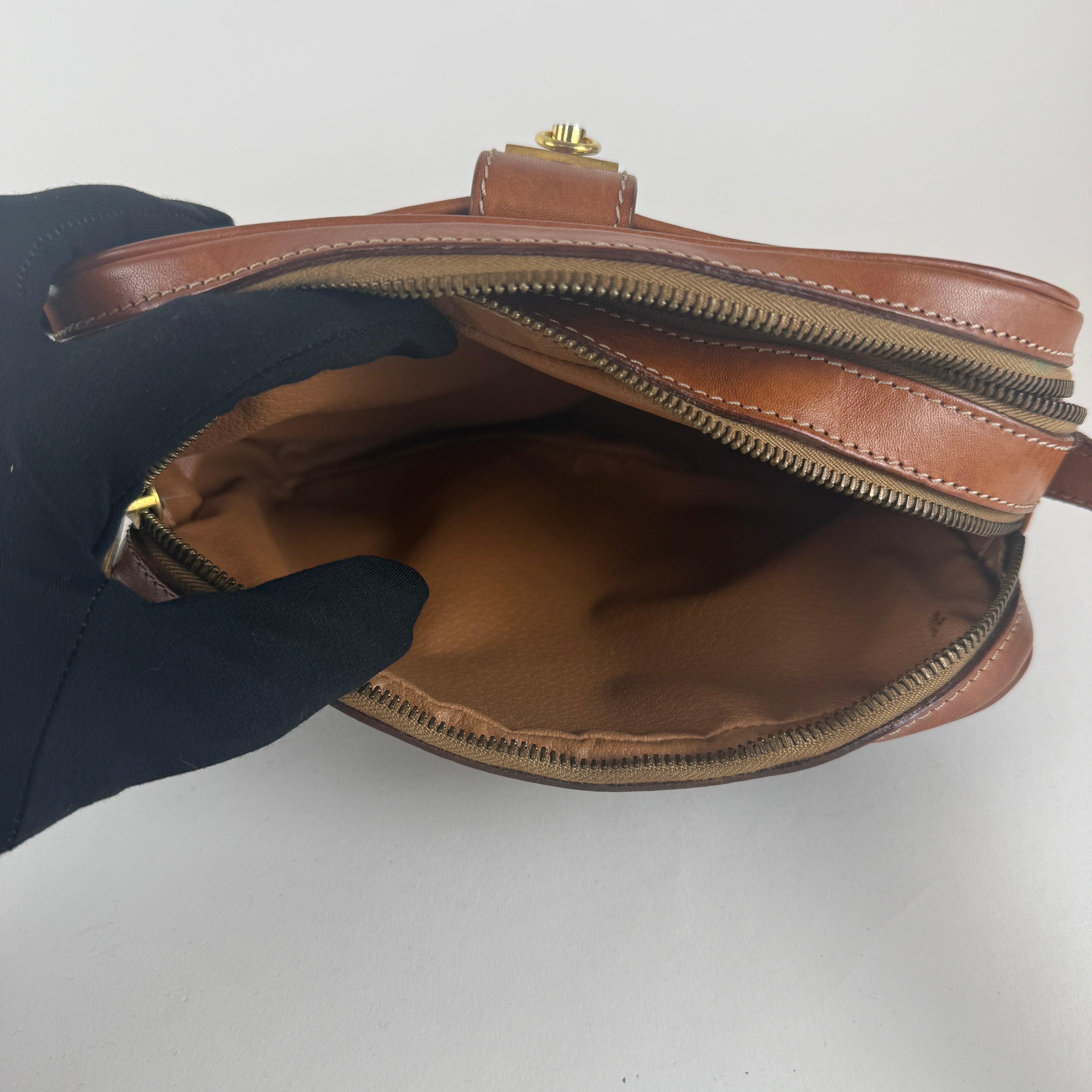 Vintage Macadam Crossbody Bag — Brown Canvas