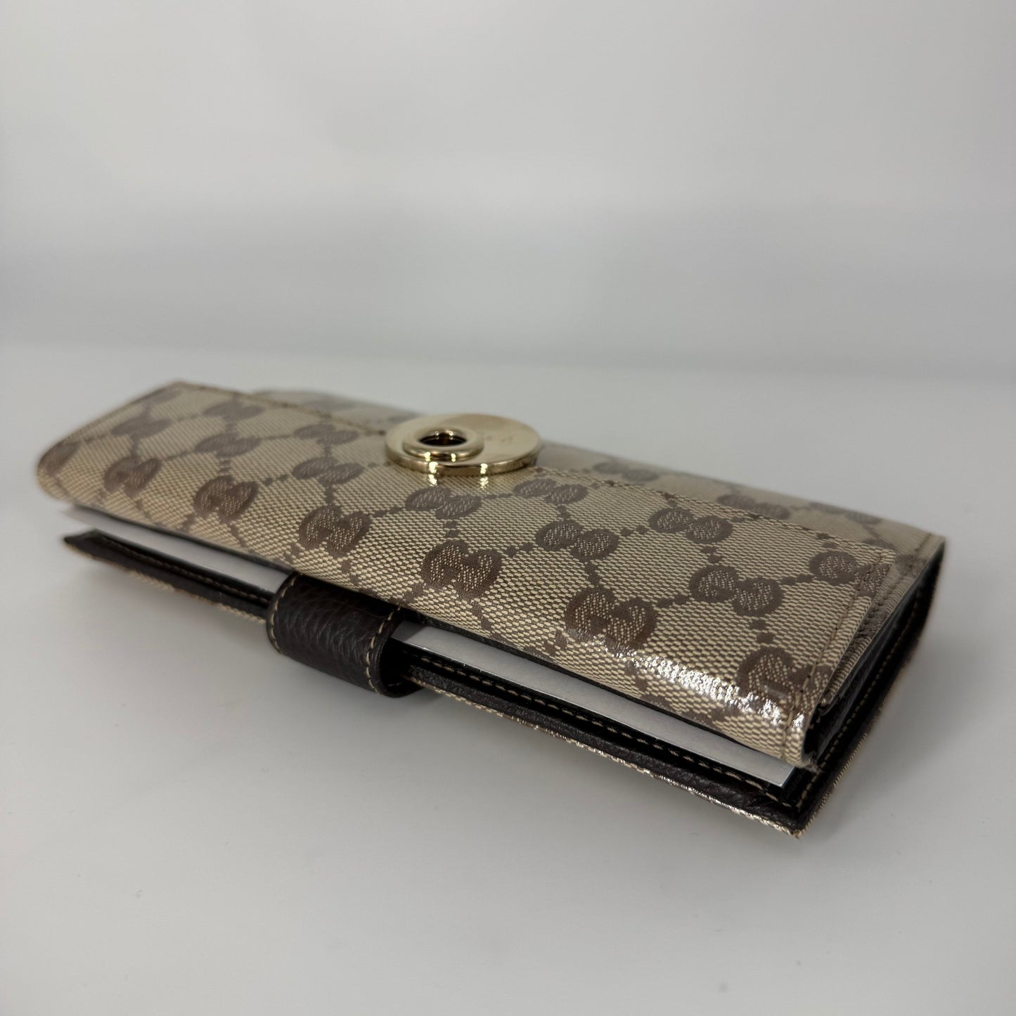 GUCCI GG Canvas Continental Flap Wallet