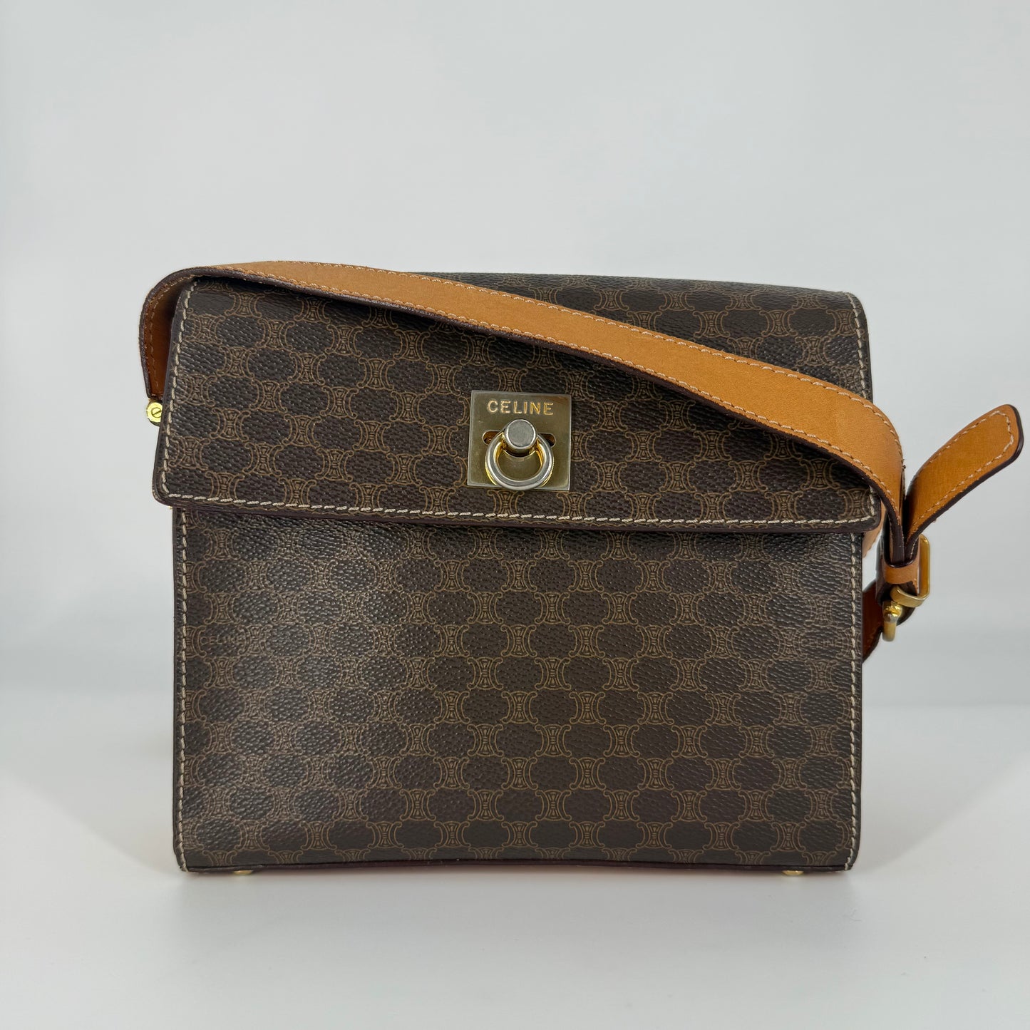 CELINE Macadam Crossbody Bag