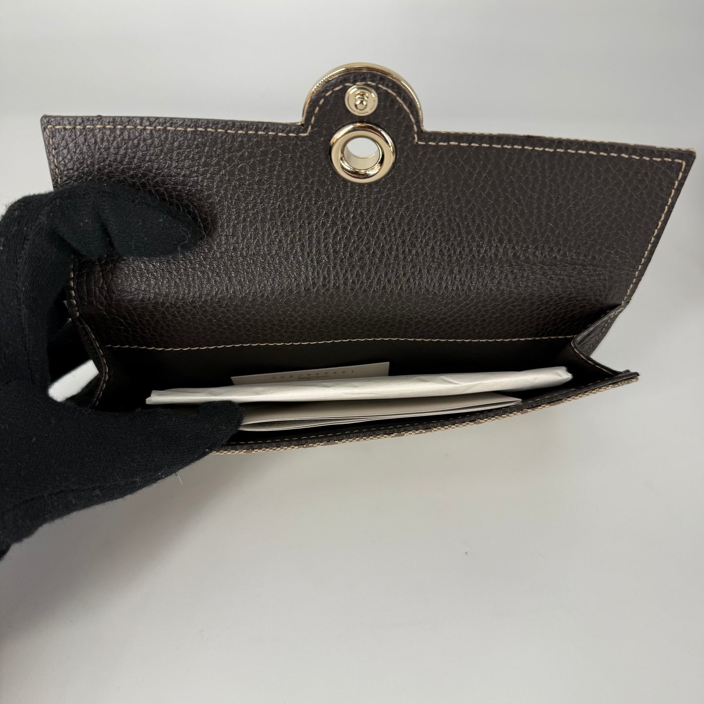 GUCCI GG Canvas Continental Flap Wallet