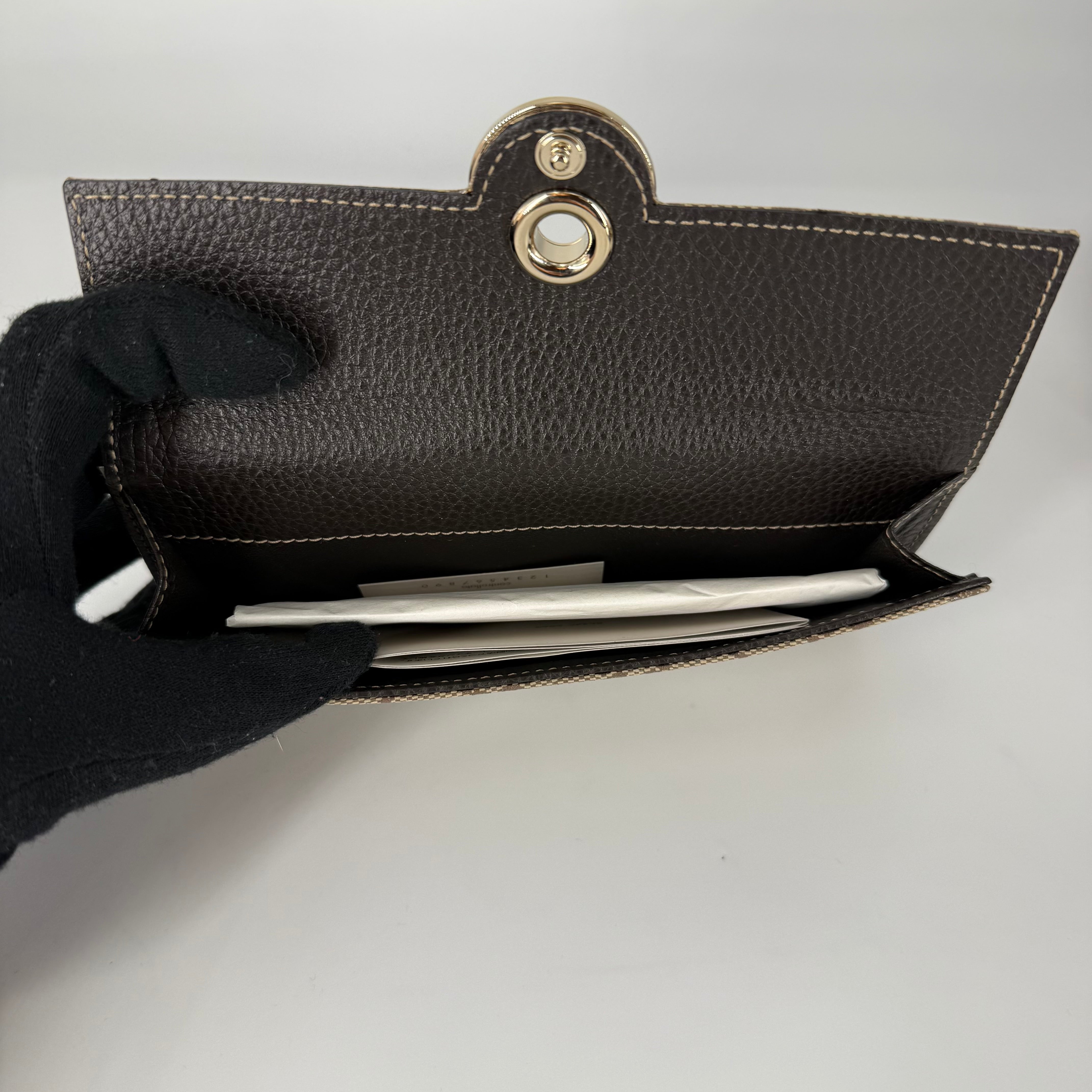 GG Canvas Continental Flap Wallet