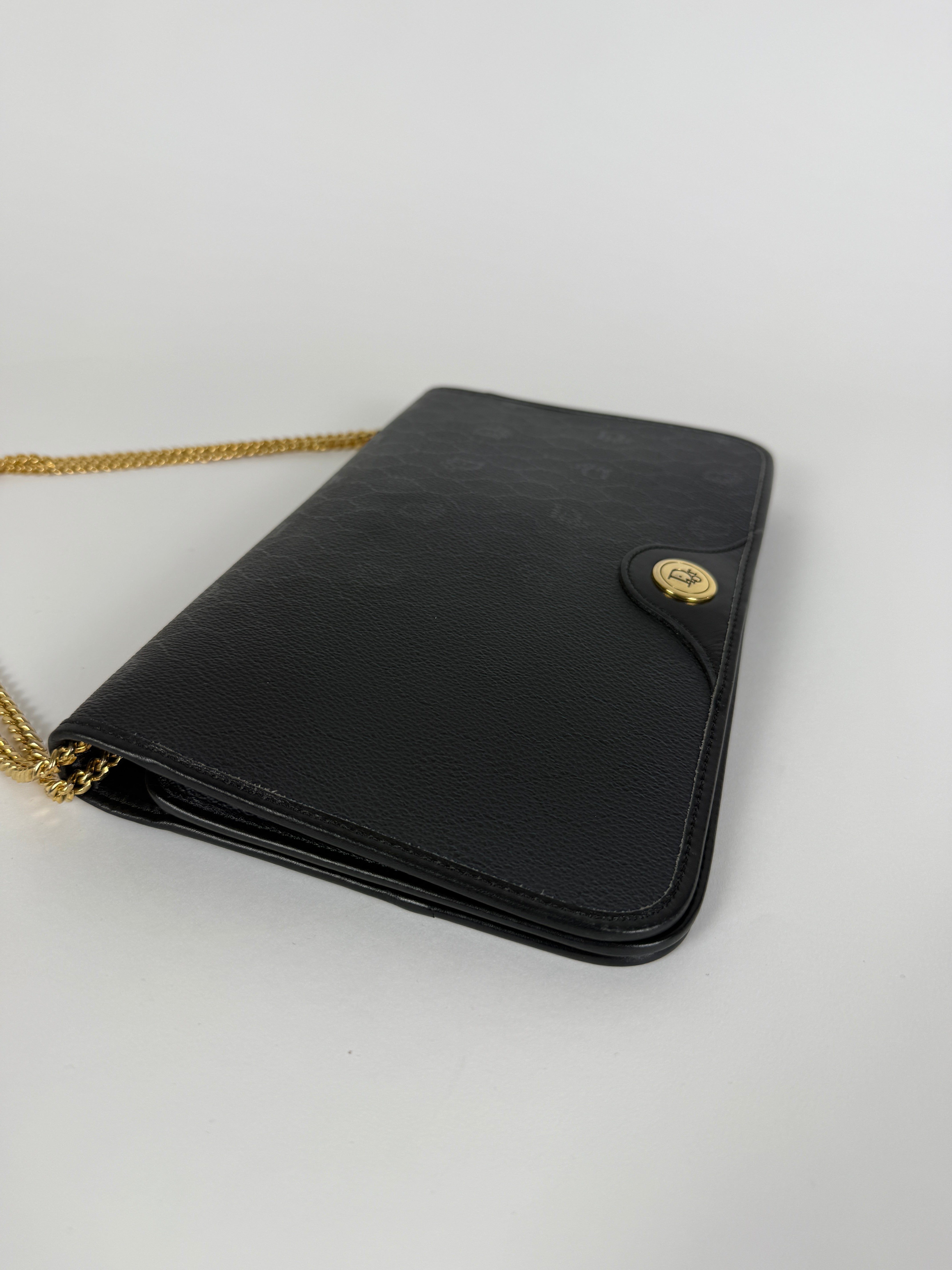 Vintage Black Chain Clutch