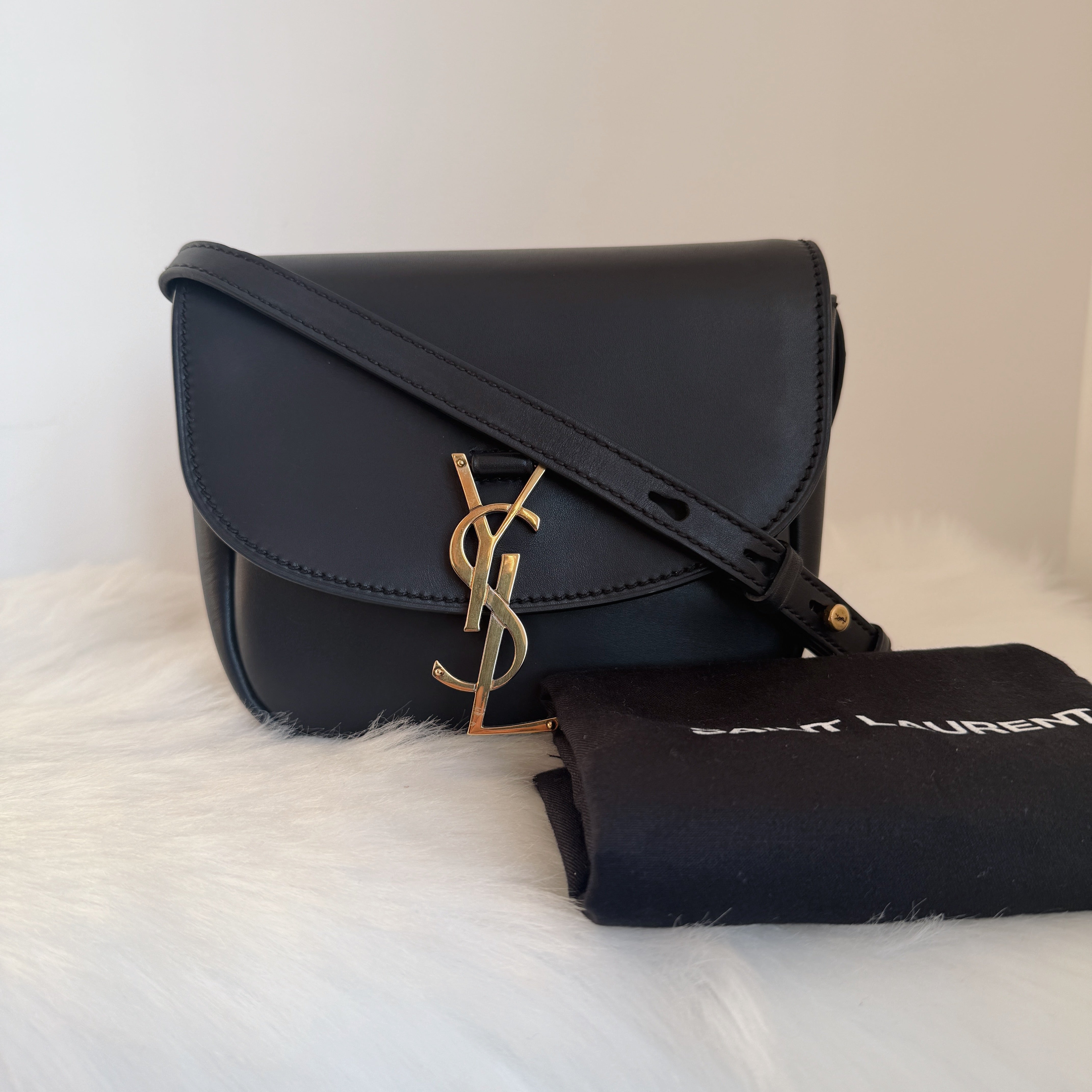 Kaia Small Crossbody Bag — Black Leather