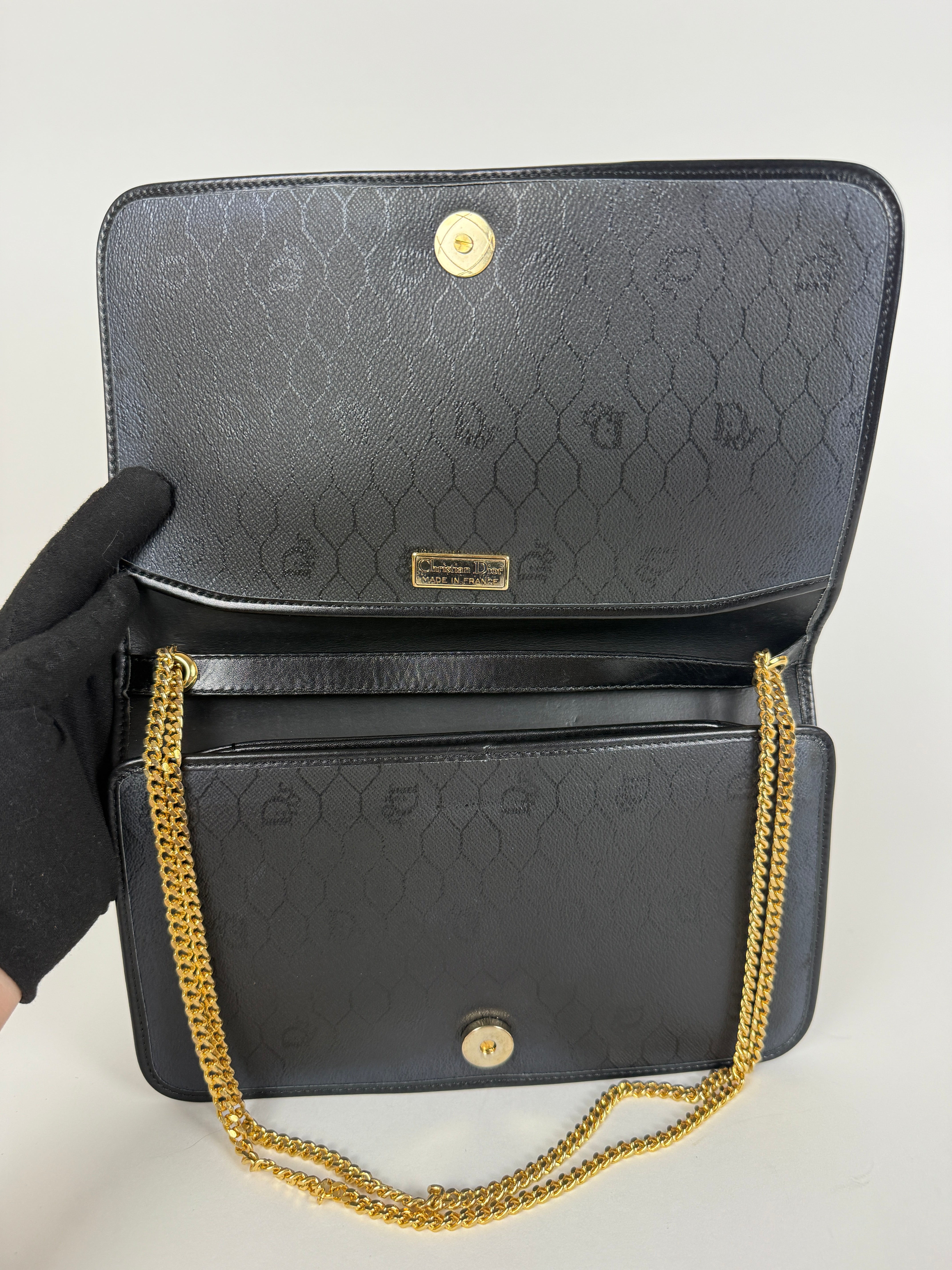 Vintage Black Chain Clutch