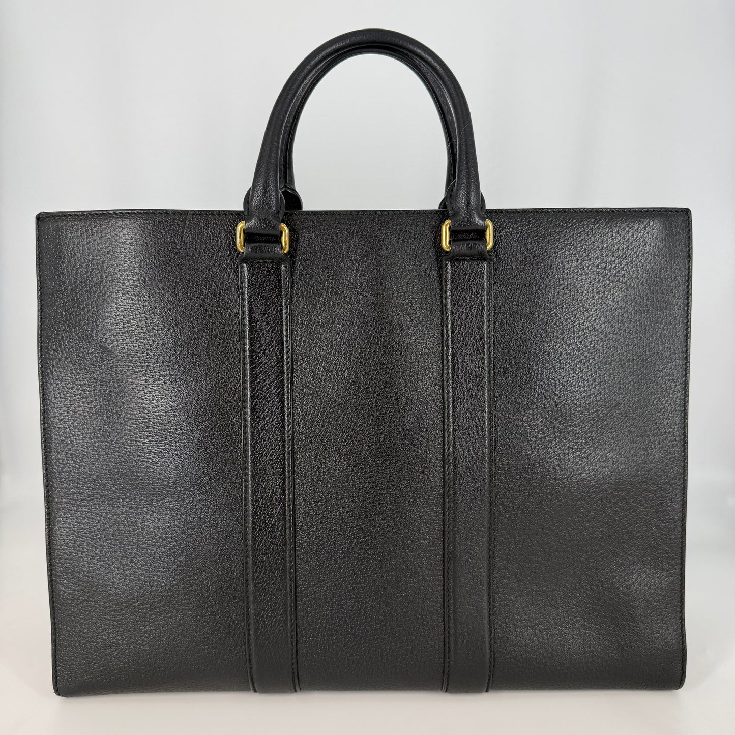 Gucci Black Leather Briefcase