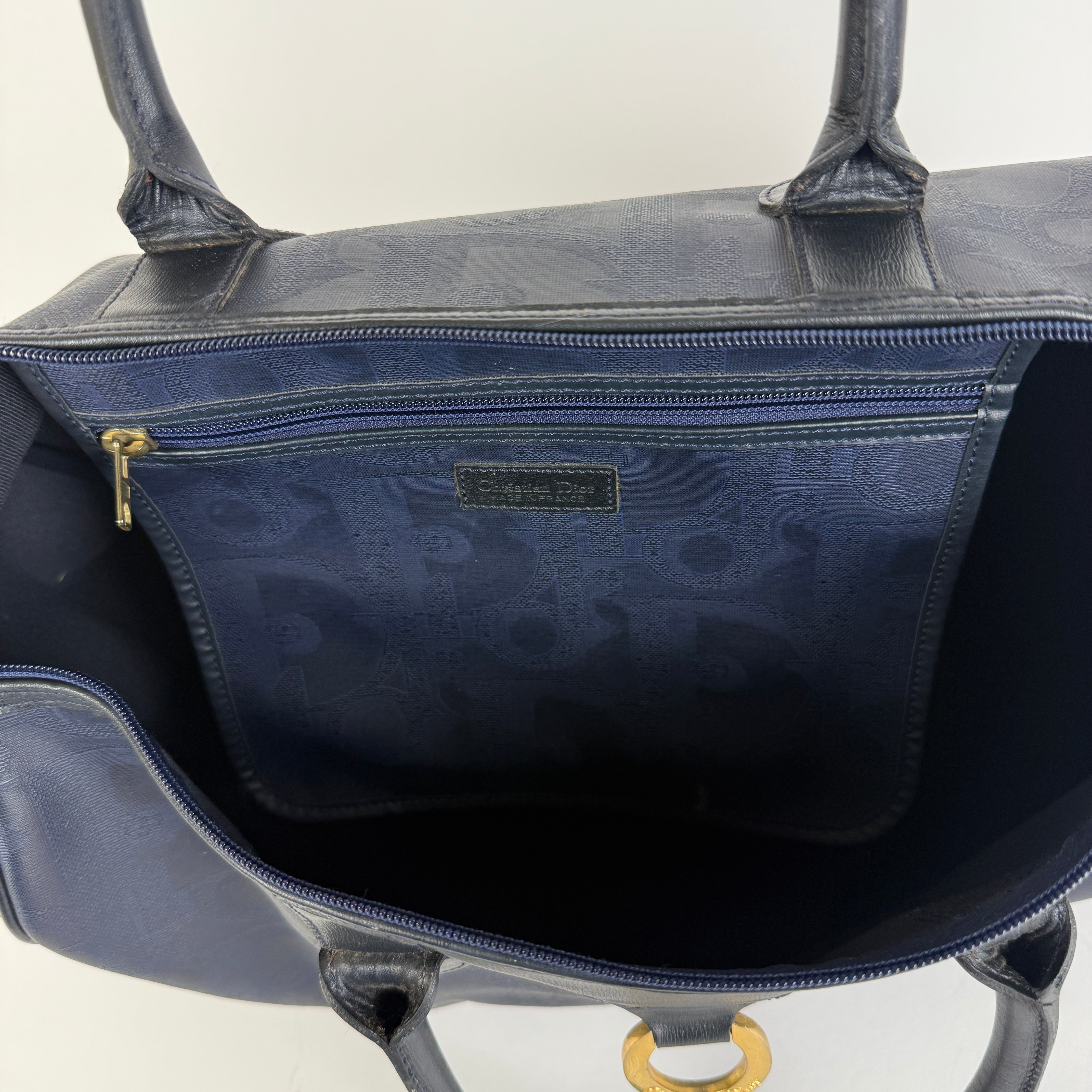 Navy Boston Travel Bag