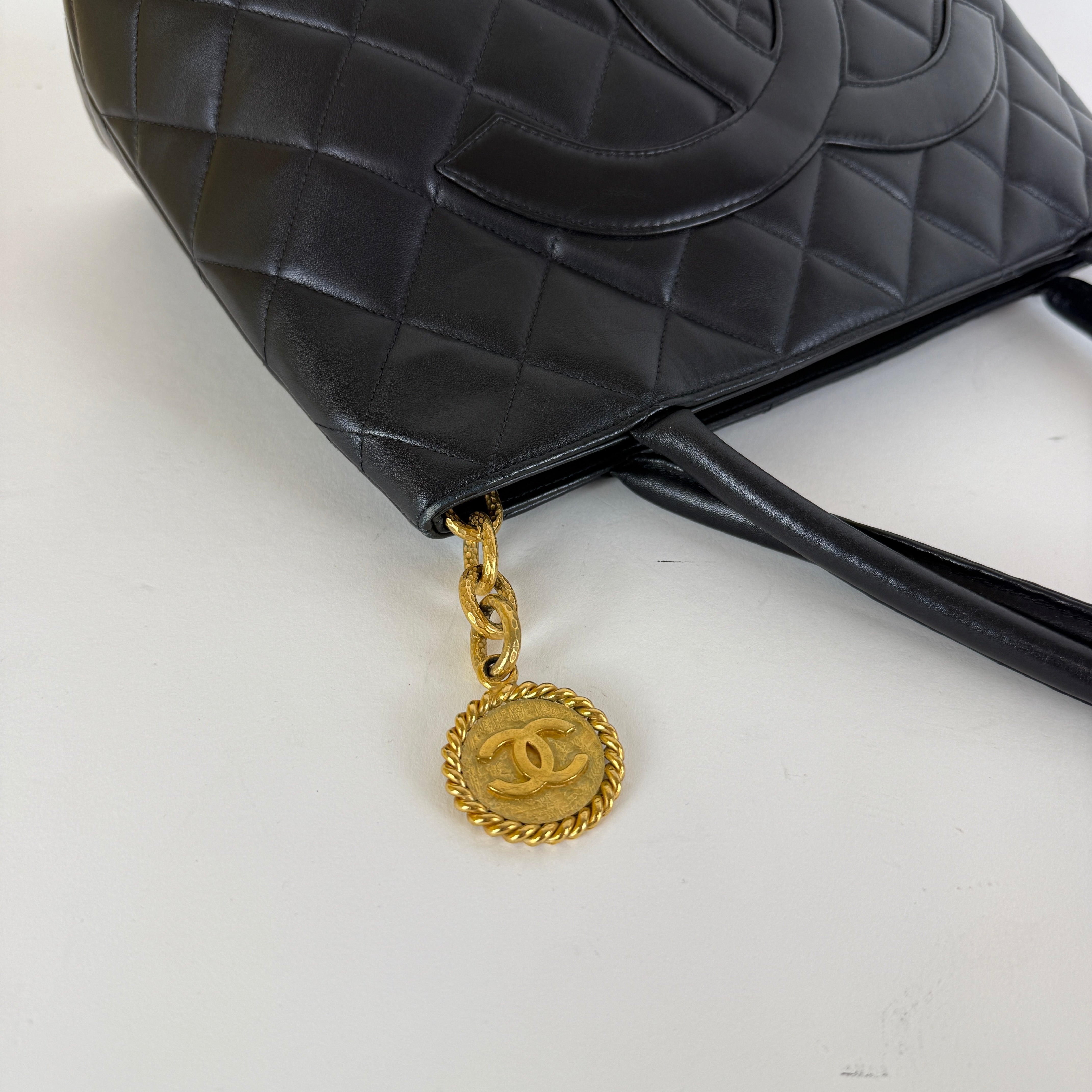Vintage Medallion Tote — 24K Gold Hardware