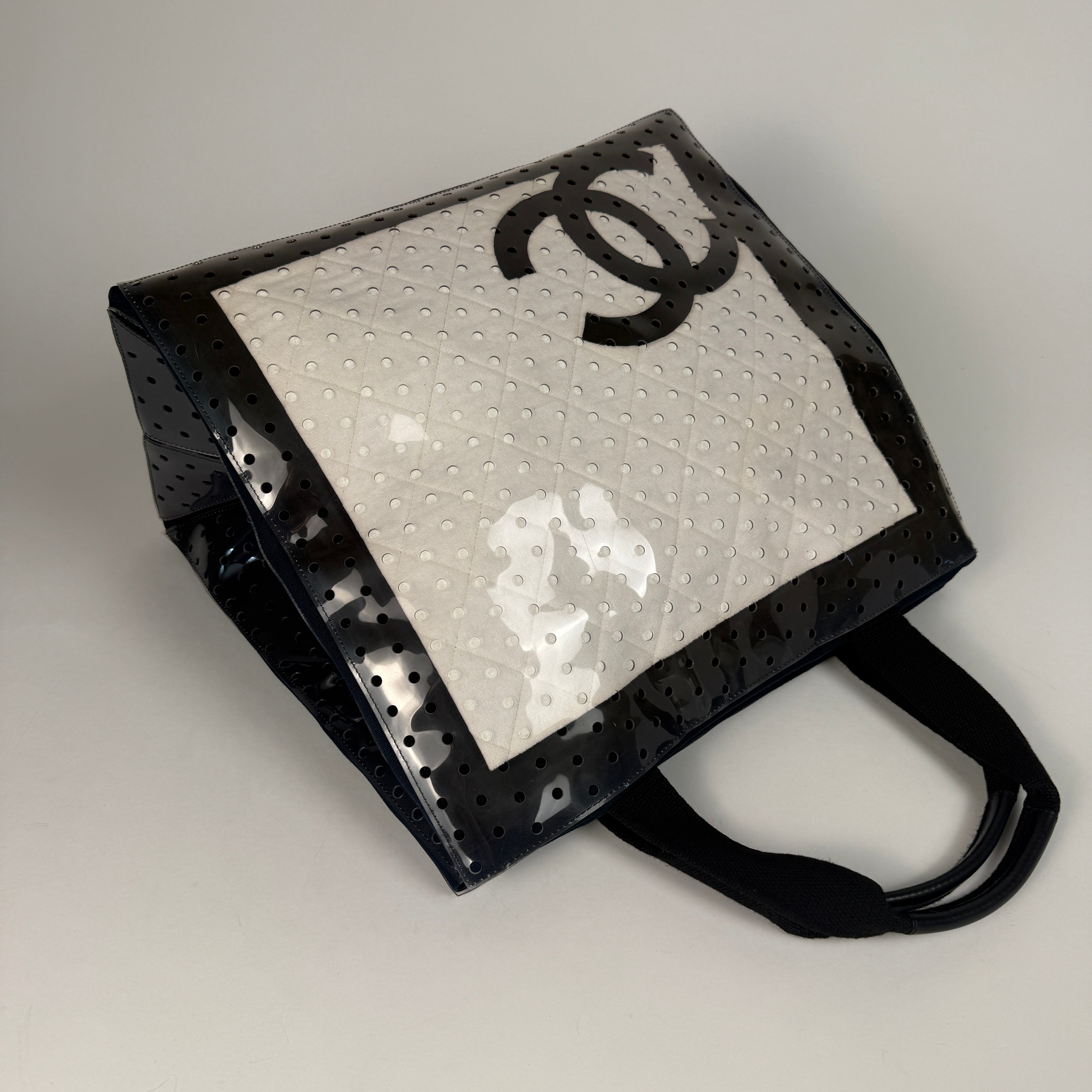 Coco Mark Vinyl Canvas Tote Bag