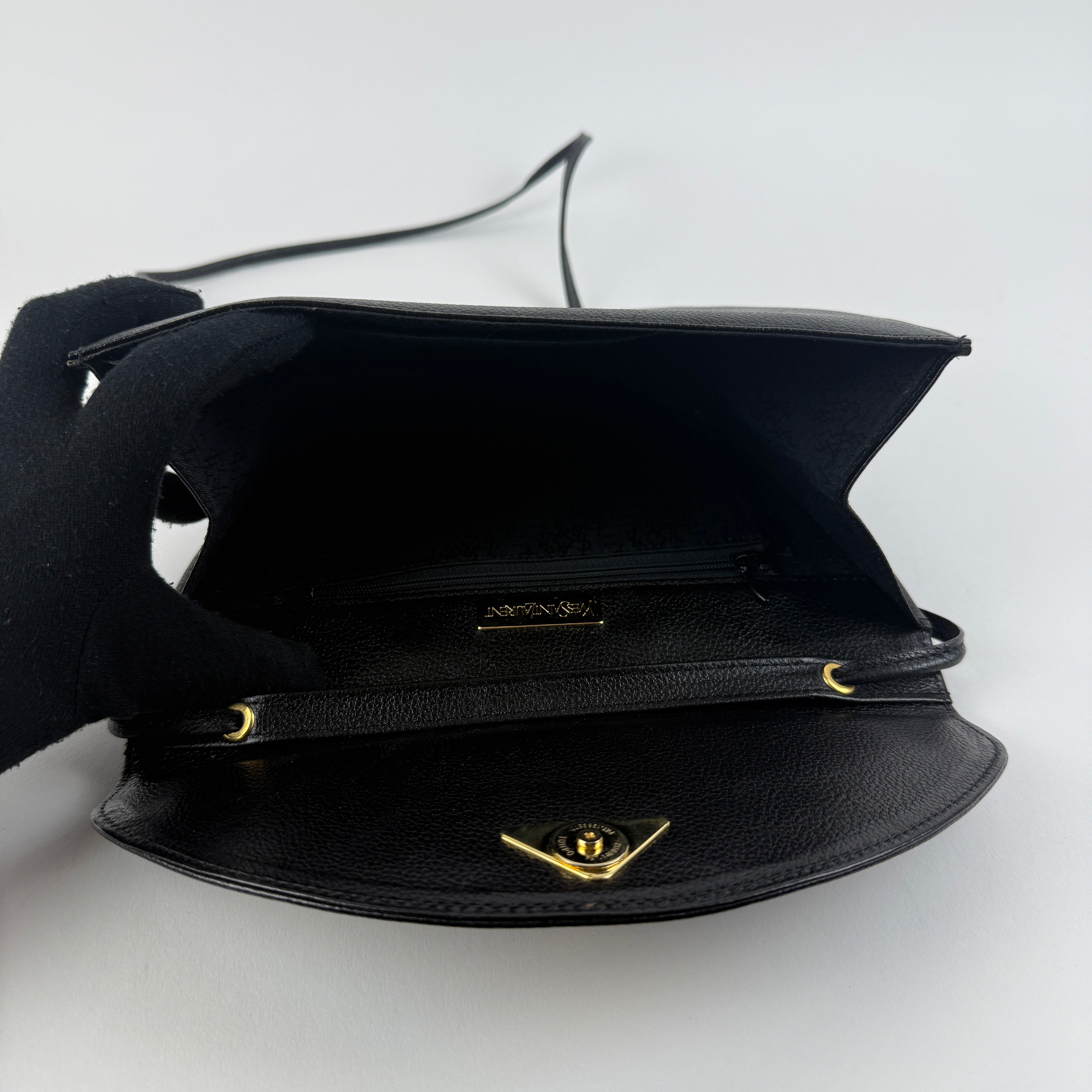 Vintage Black Crossbody Bag