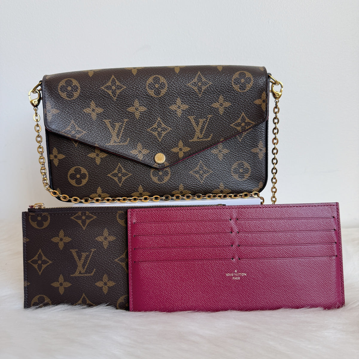 Pochette Félicie — Monogram Canvas — Gold-Tone Hardware