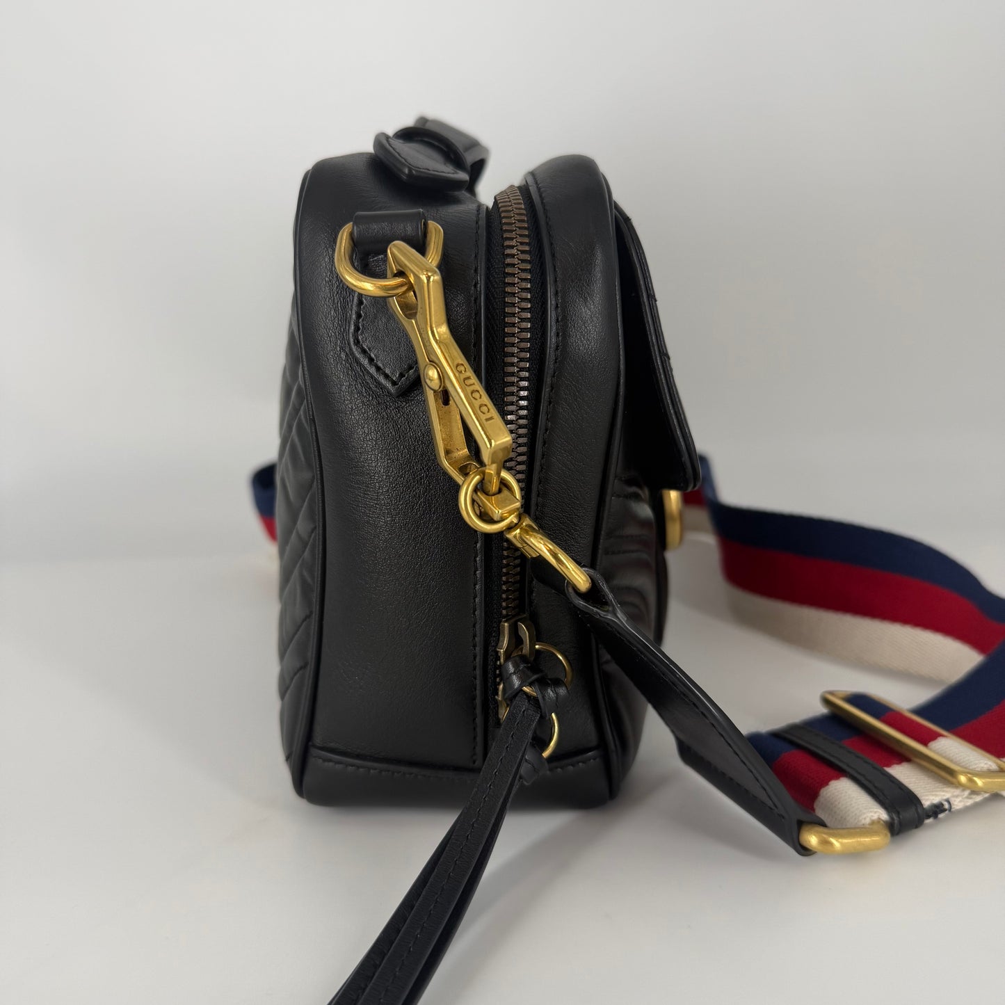 GUCCI Double G Marmont Crossbody Bag