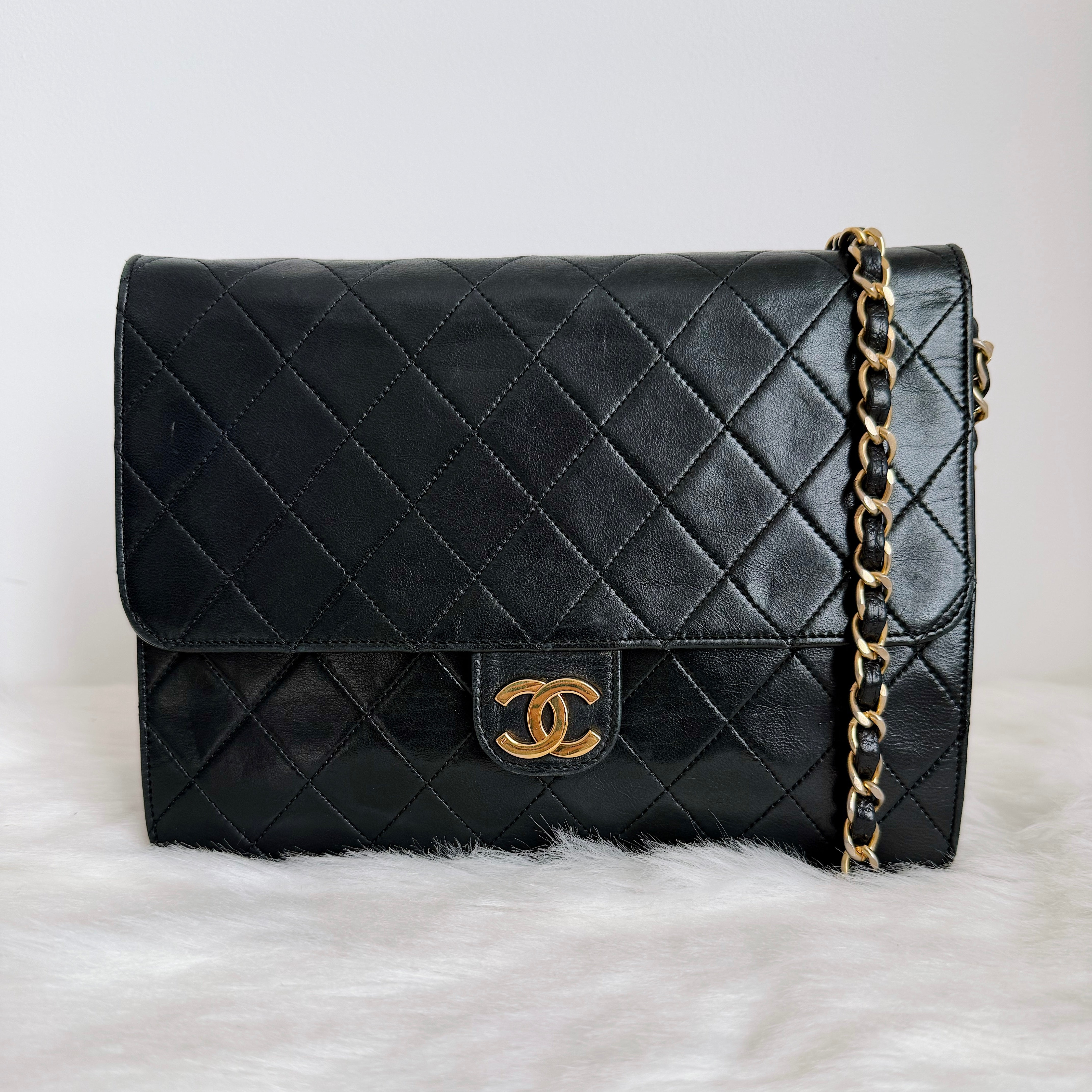 Vintage Flap Bag 24K Gold