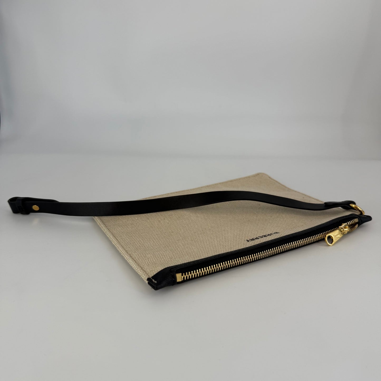 BURBERRY Canvas Tote Bag with Interior Pouch