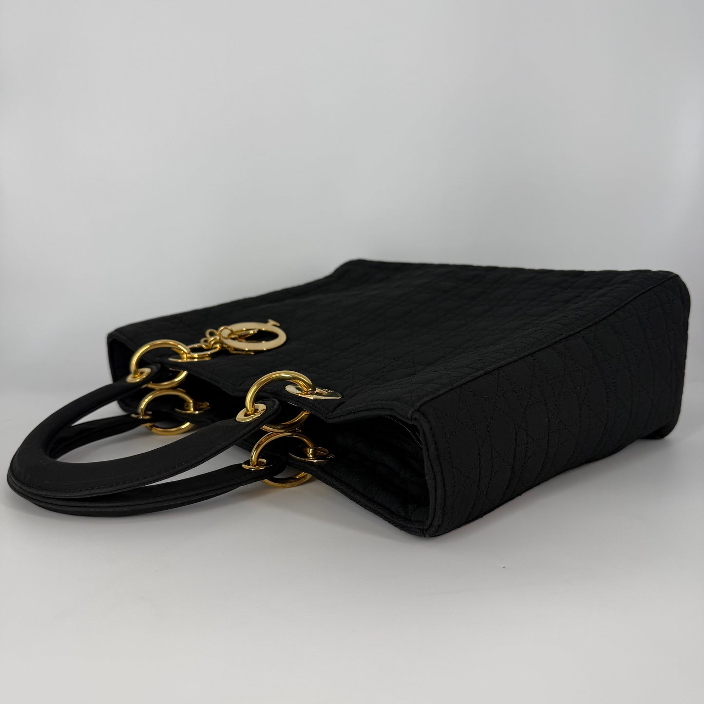 LADY DIOR Large – Black Nylon