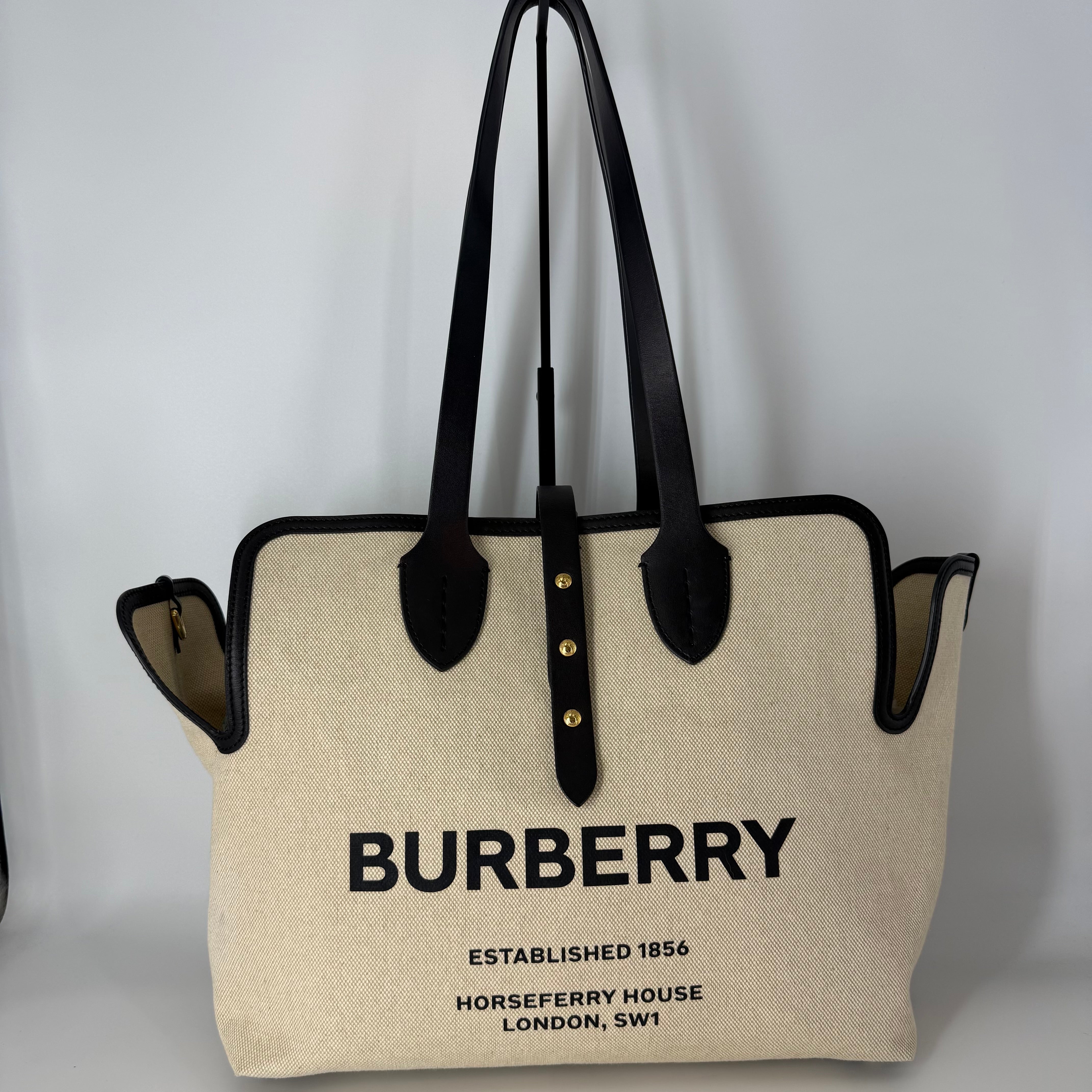 Canvas Tote Bag with Interior Pouch