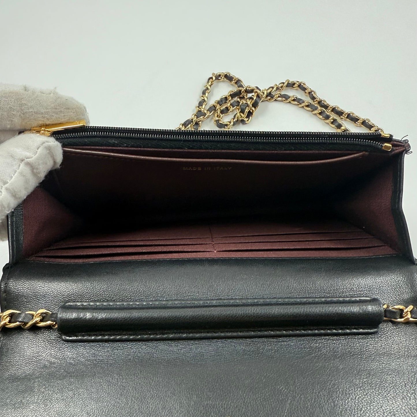 Chanel Classic Wallet on Chain (WOC)