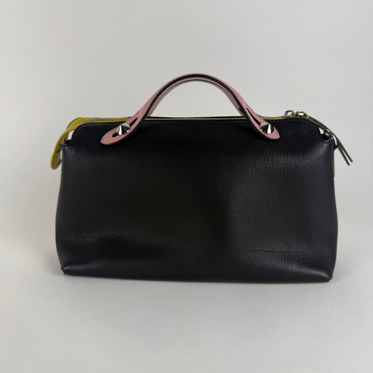 By The Way — Black Leather with Multicolor Details — Silver-Tone Hardware