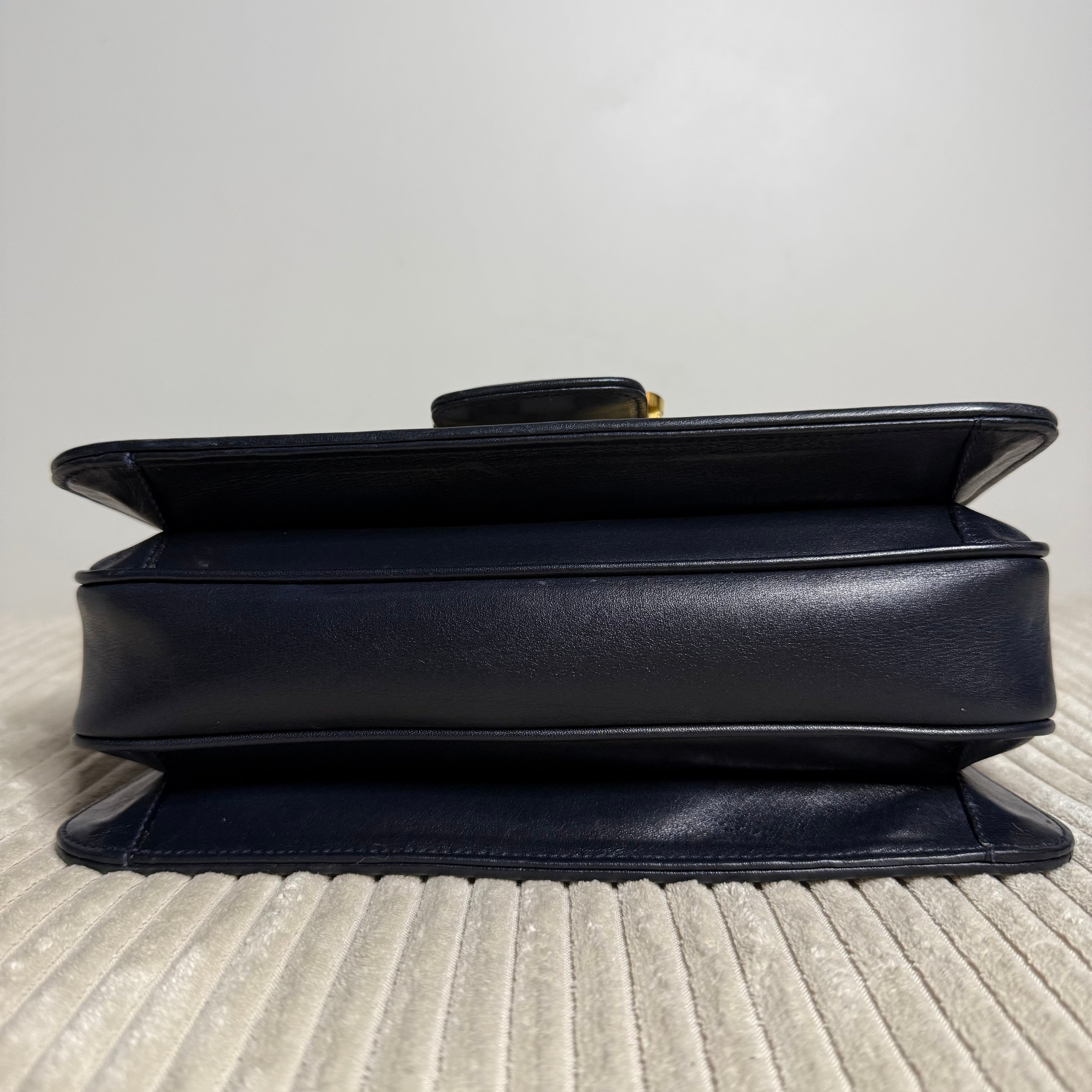 Navy GG Web Crossbody