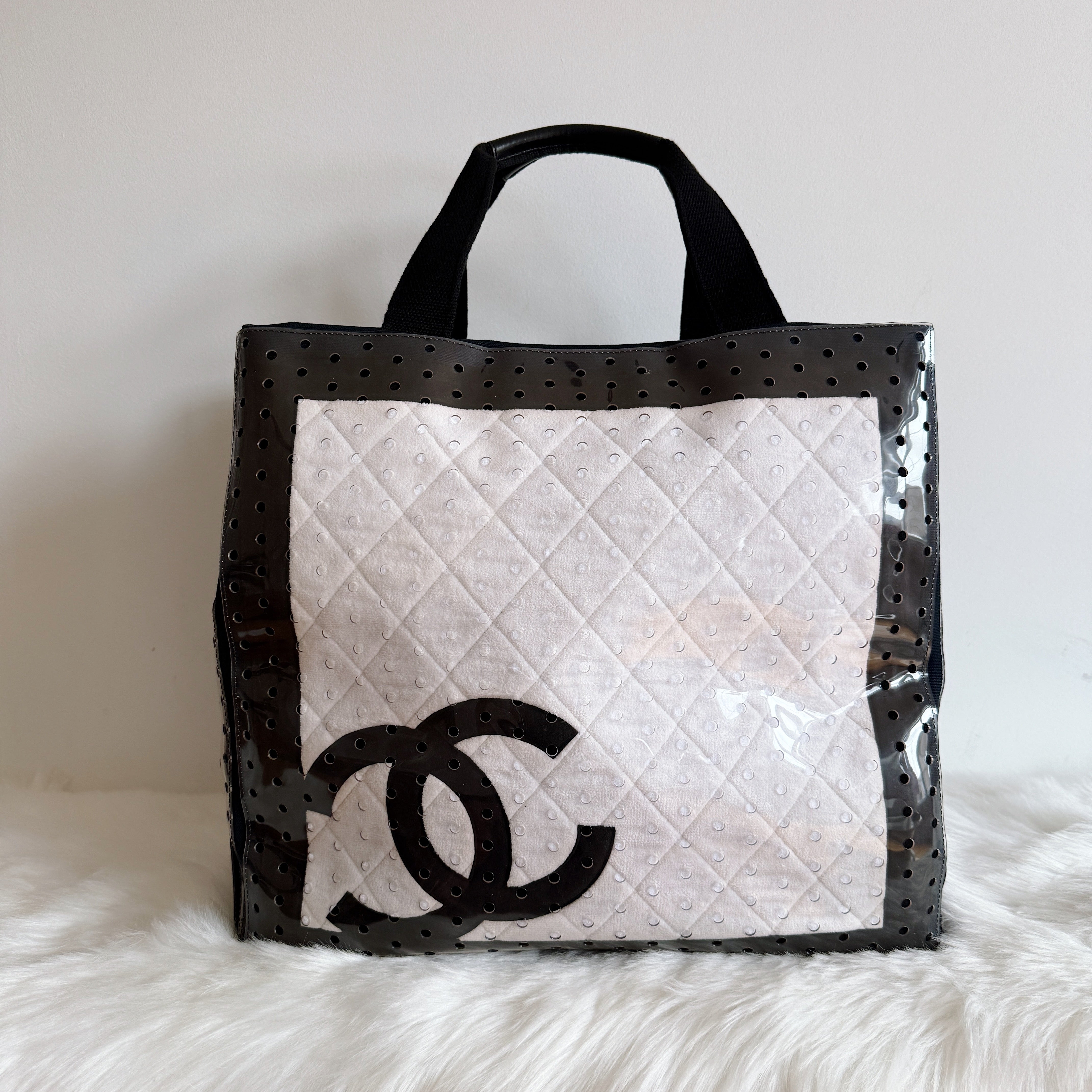 Coco Mark Vinyl Canvas Tote Bag