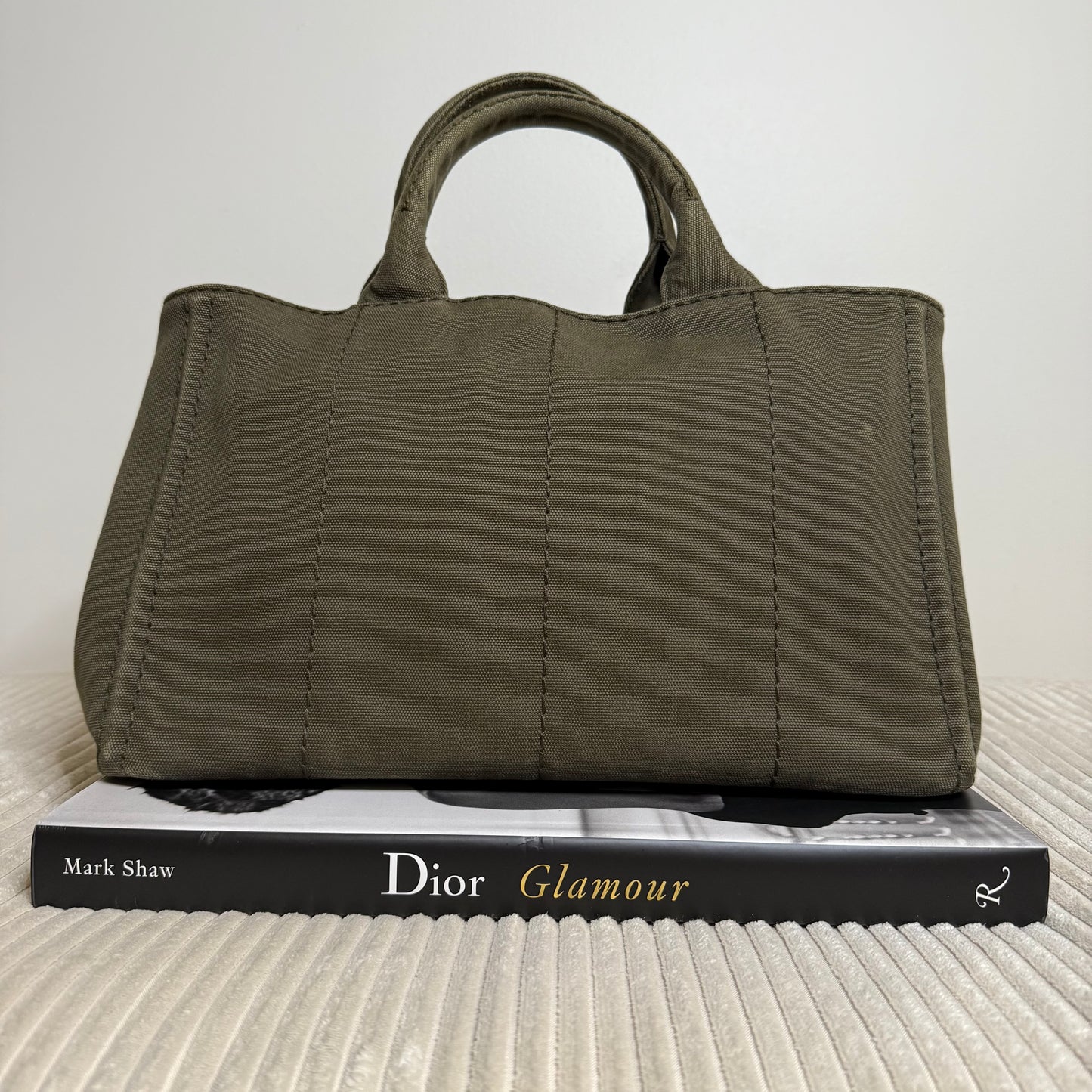 Prada Large Canapa Tote Bag