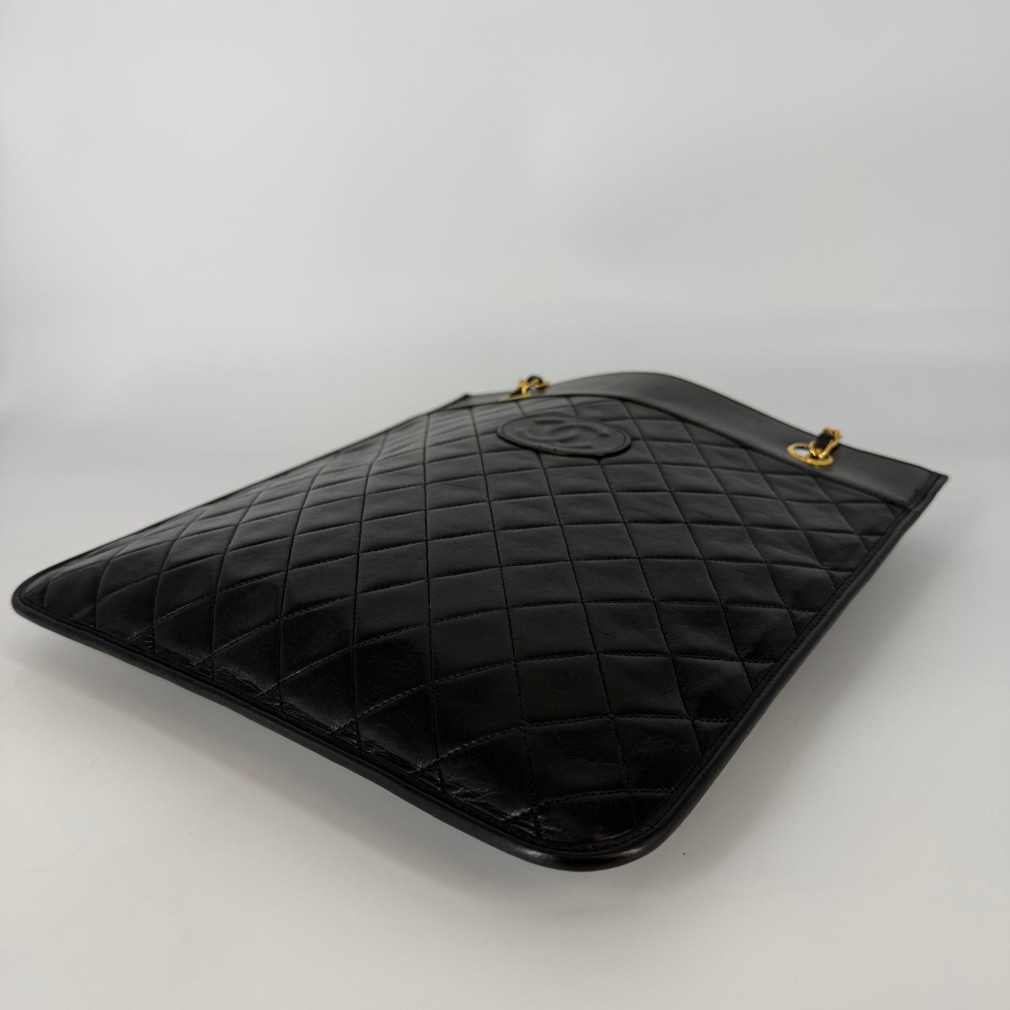 CHANEL Lambskin Tote Black
