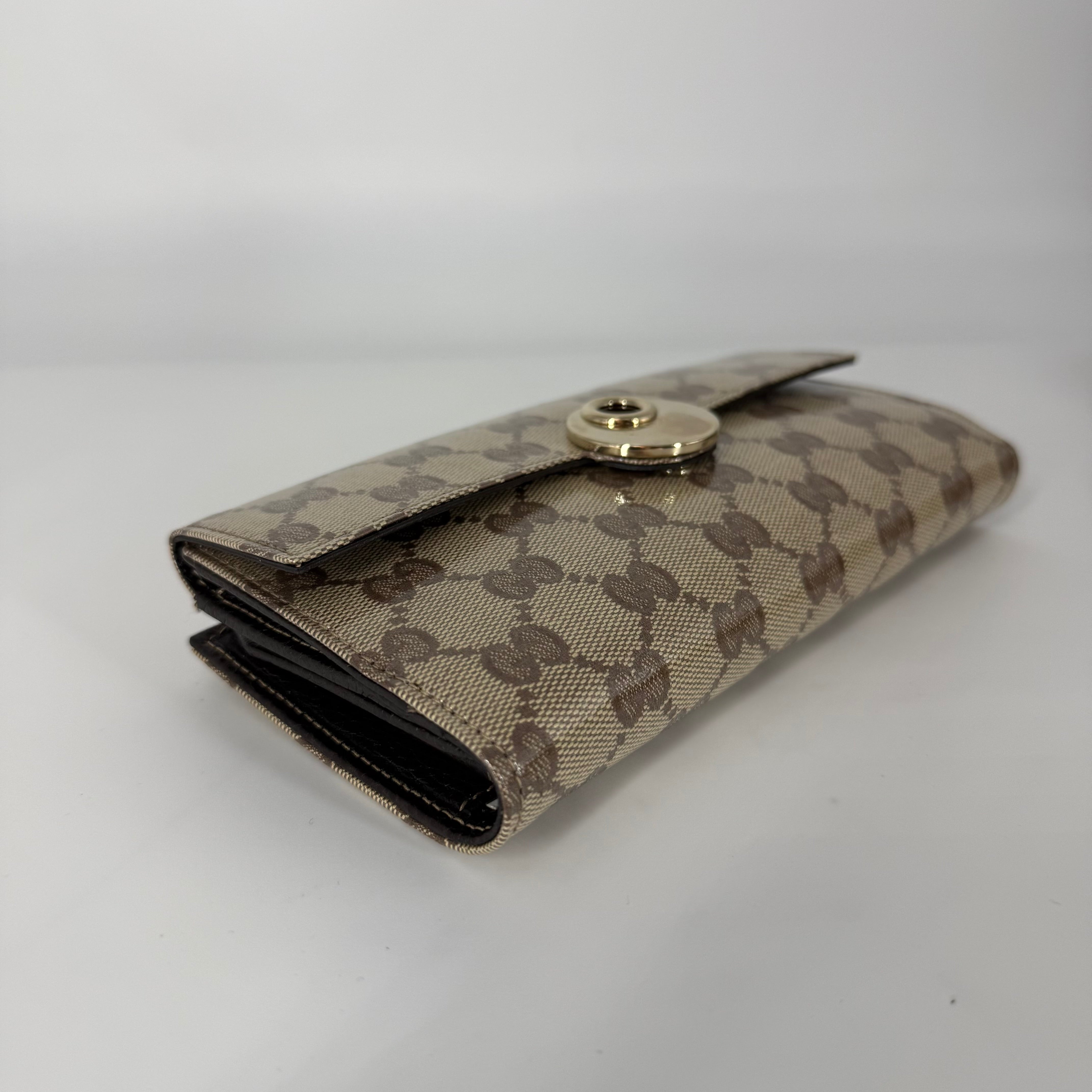 GG Canvas Continental Flap Wallet