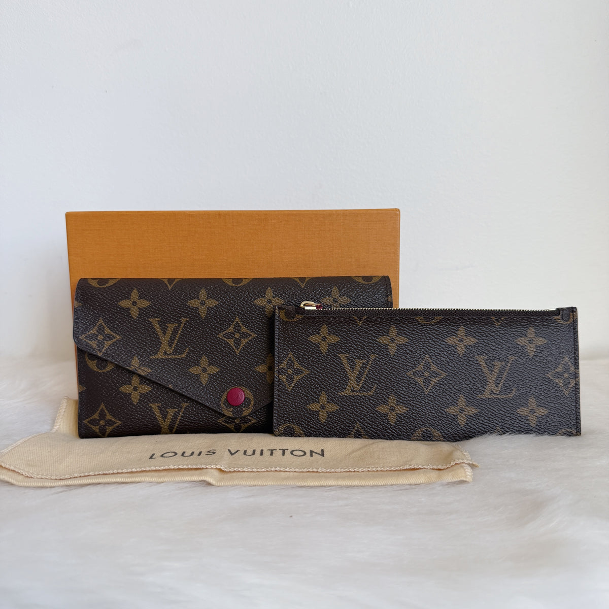Joséphine Wallet — Monogram Canvas — Fuchsia