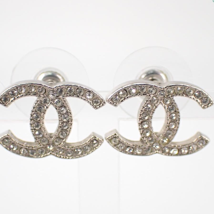Chanel CC Rhinestone Earrings