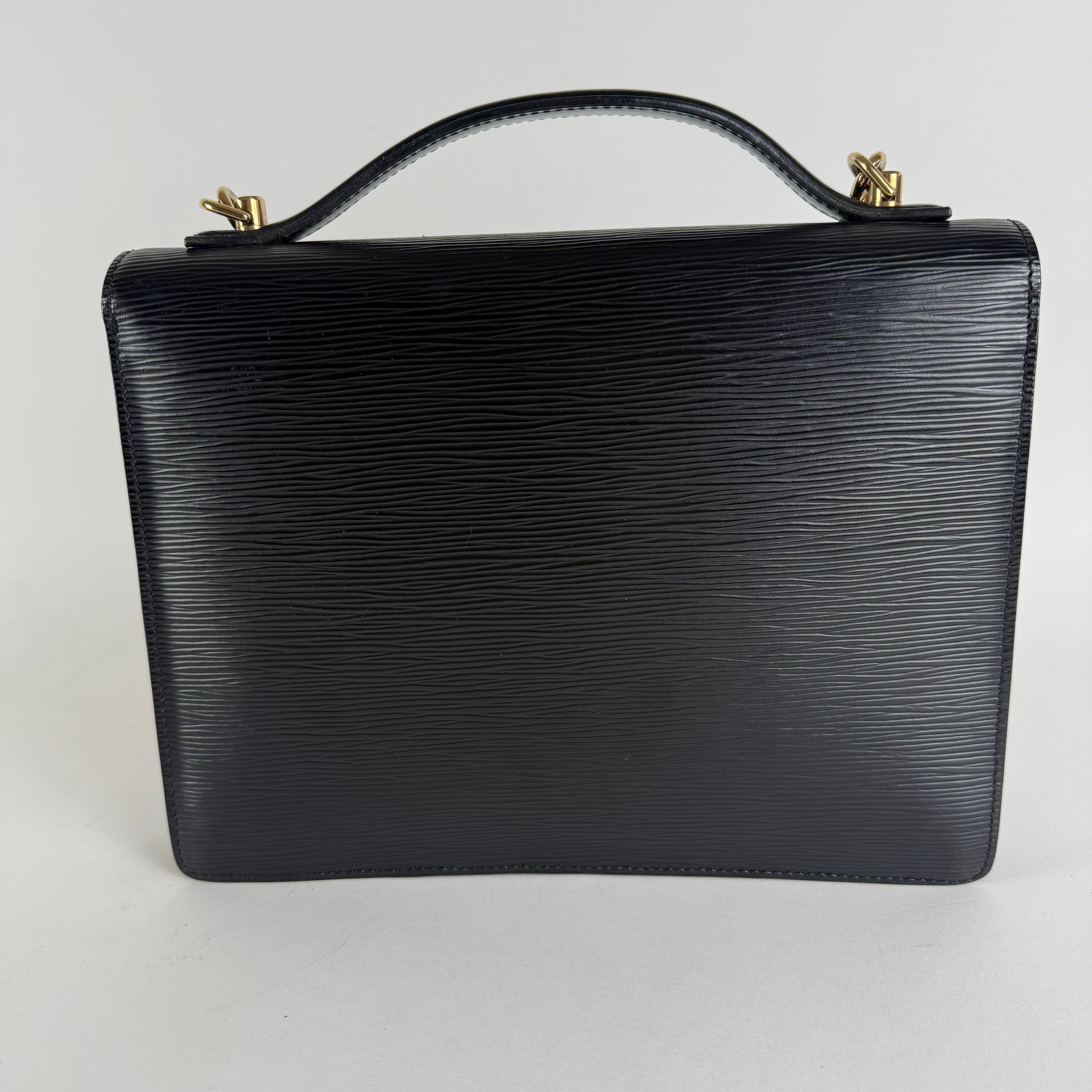 Monceau 28 — Black Epi Leather