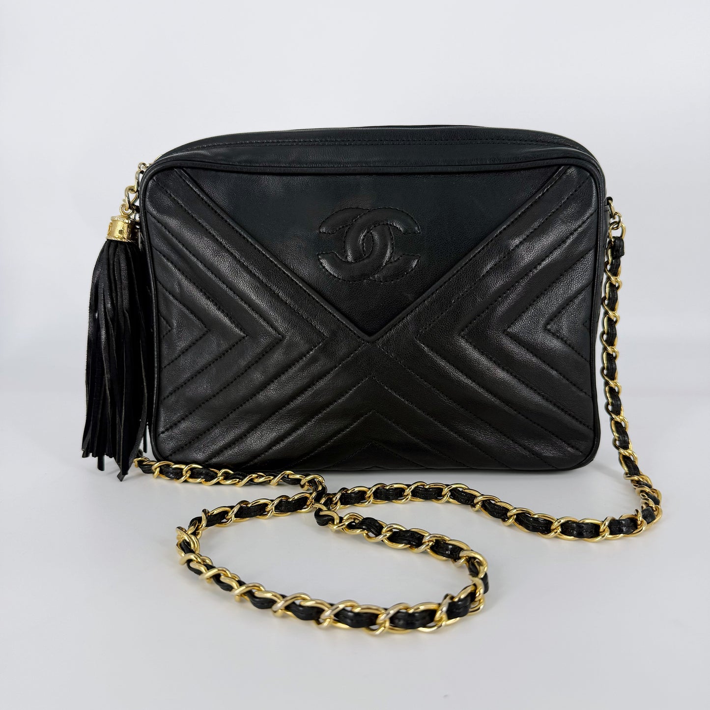 CHANEL Camera Bag – Lambskin 24K-Gold