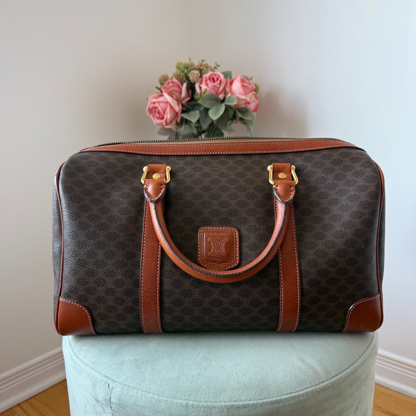 CELINE Macadam Boston Bag