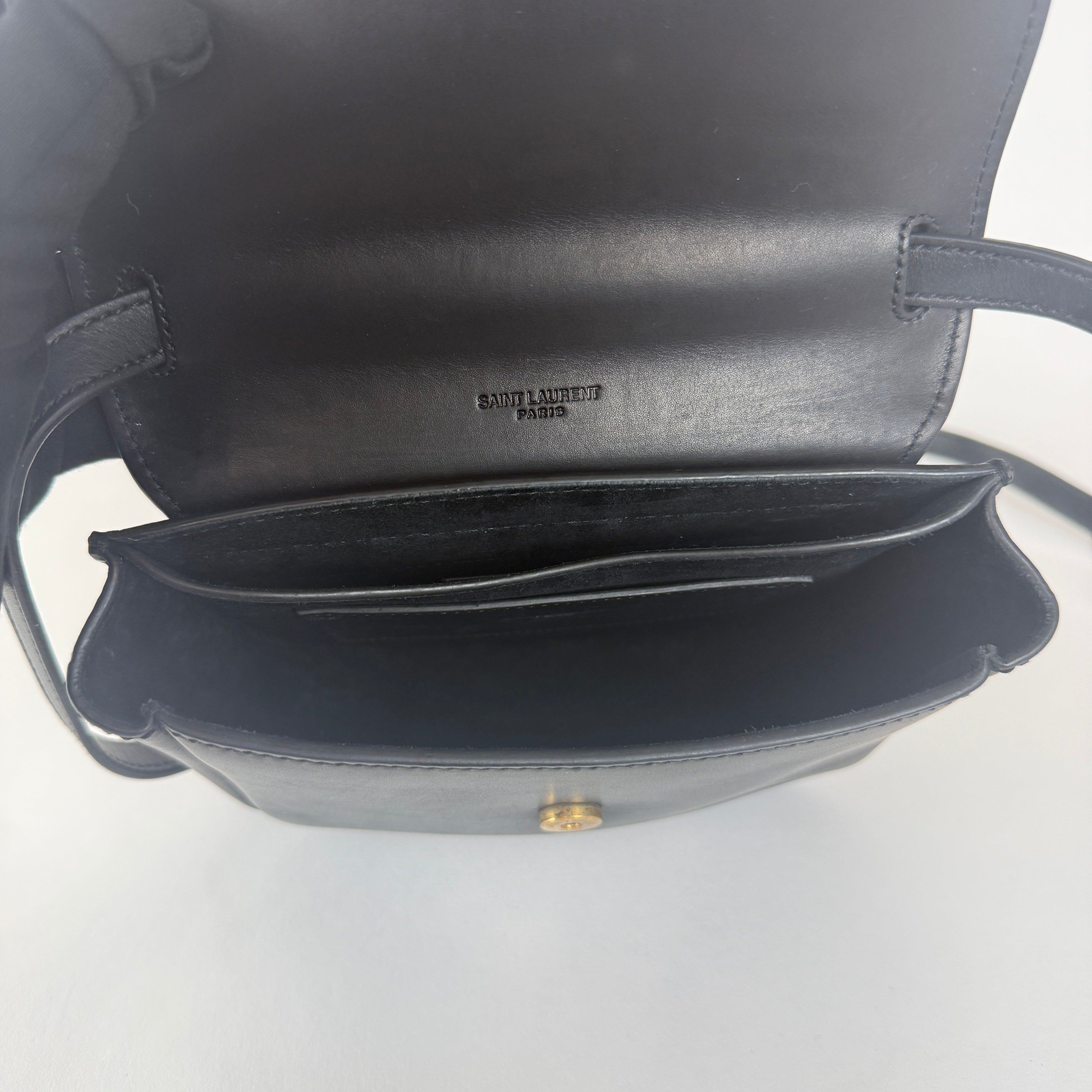 Kaia Small Crossbody Bag — Black Leather