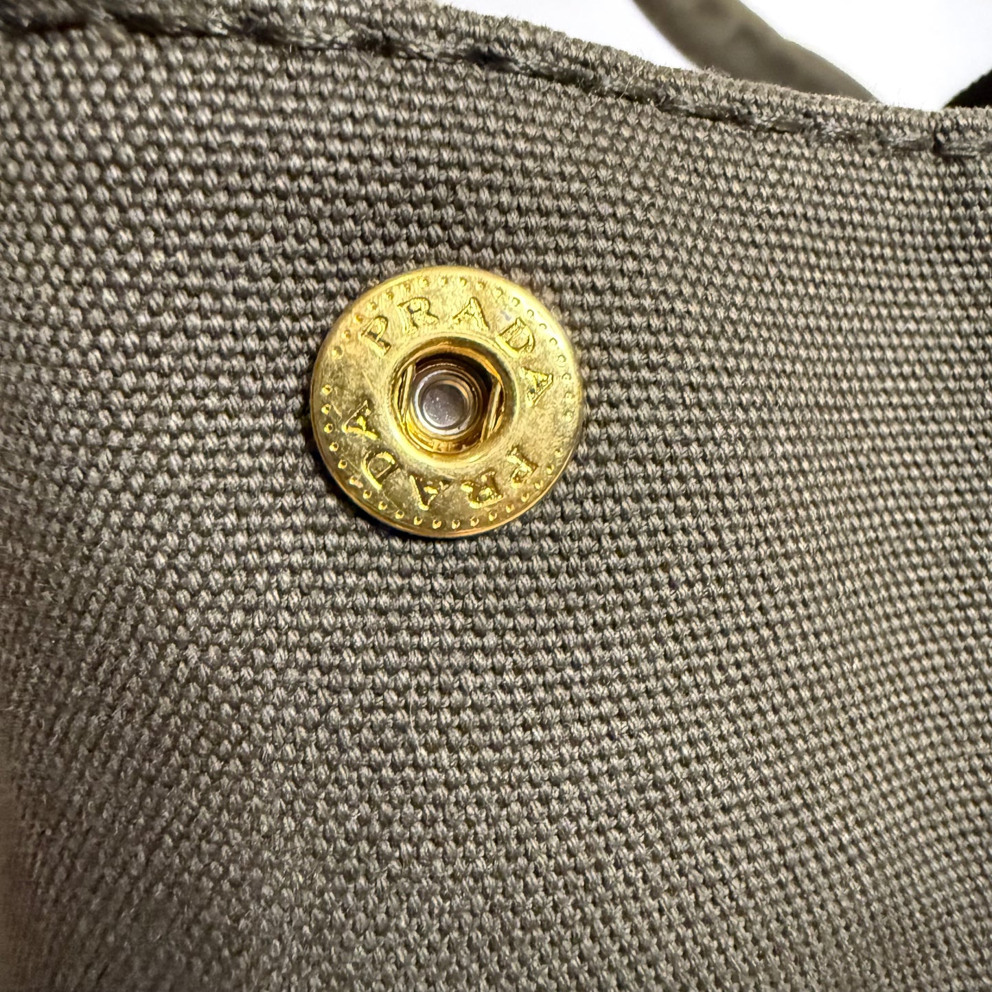 Prada Large Canapa Tote Bag