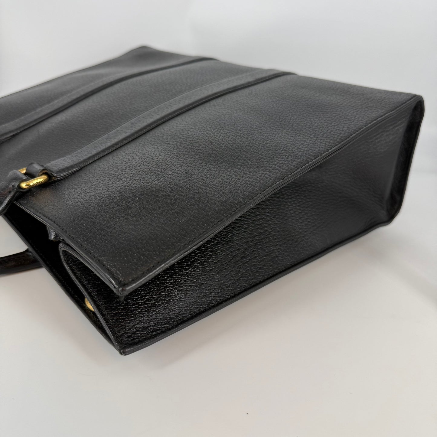 Gucci Black Leather Briefcase