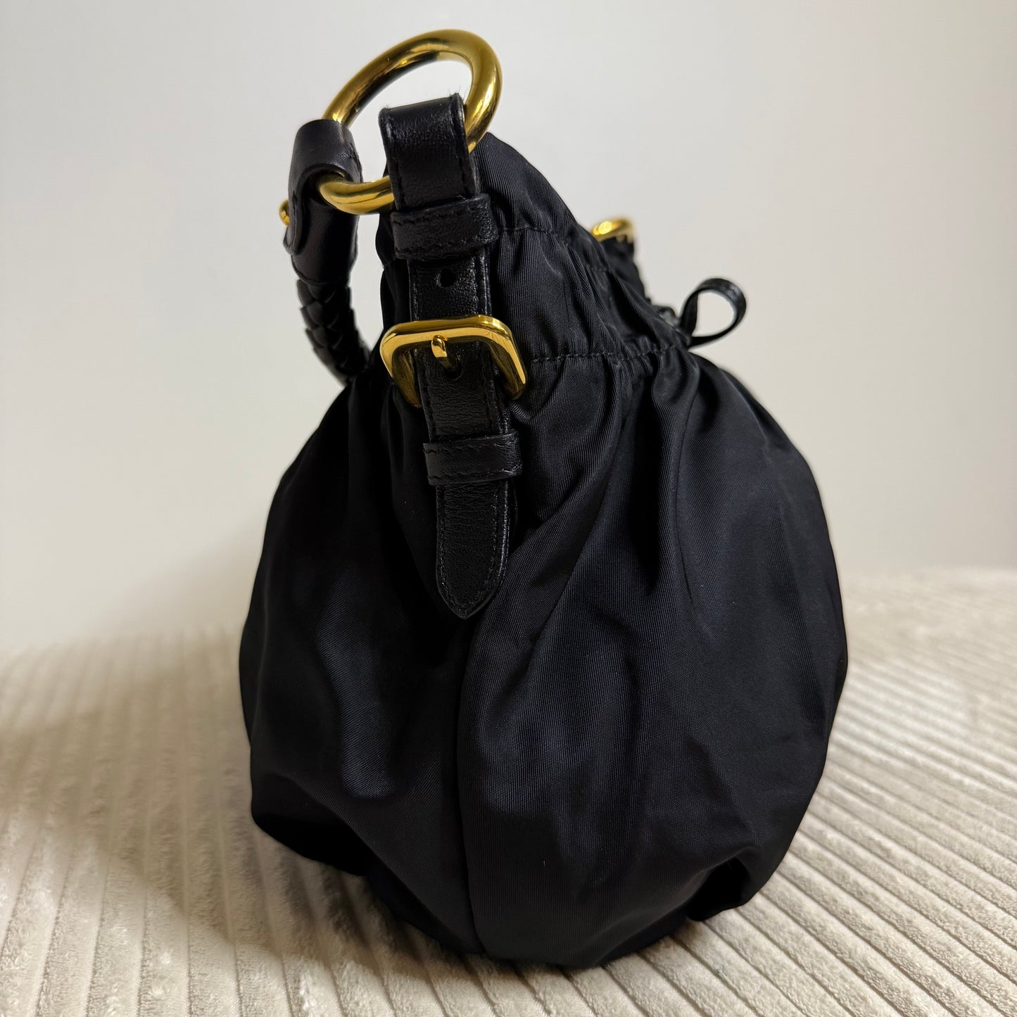 Prada Black Tessuto Shoulder Bag