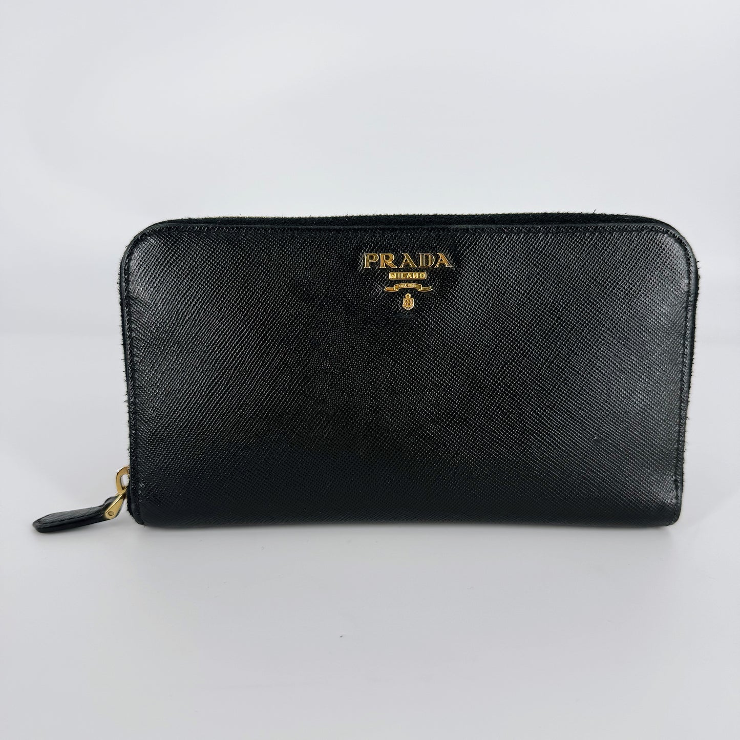 PRADA Saffiano Leather Long Wallet