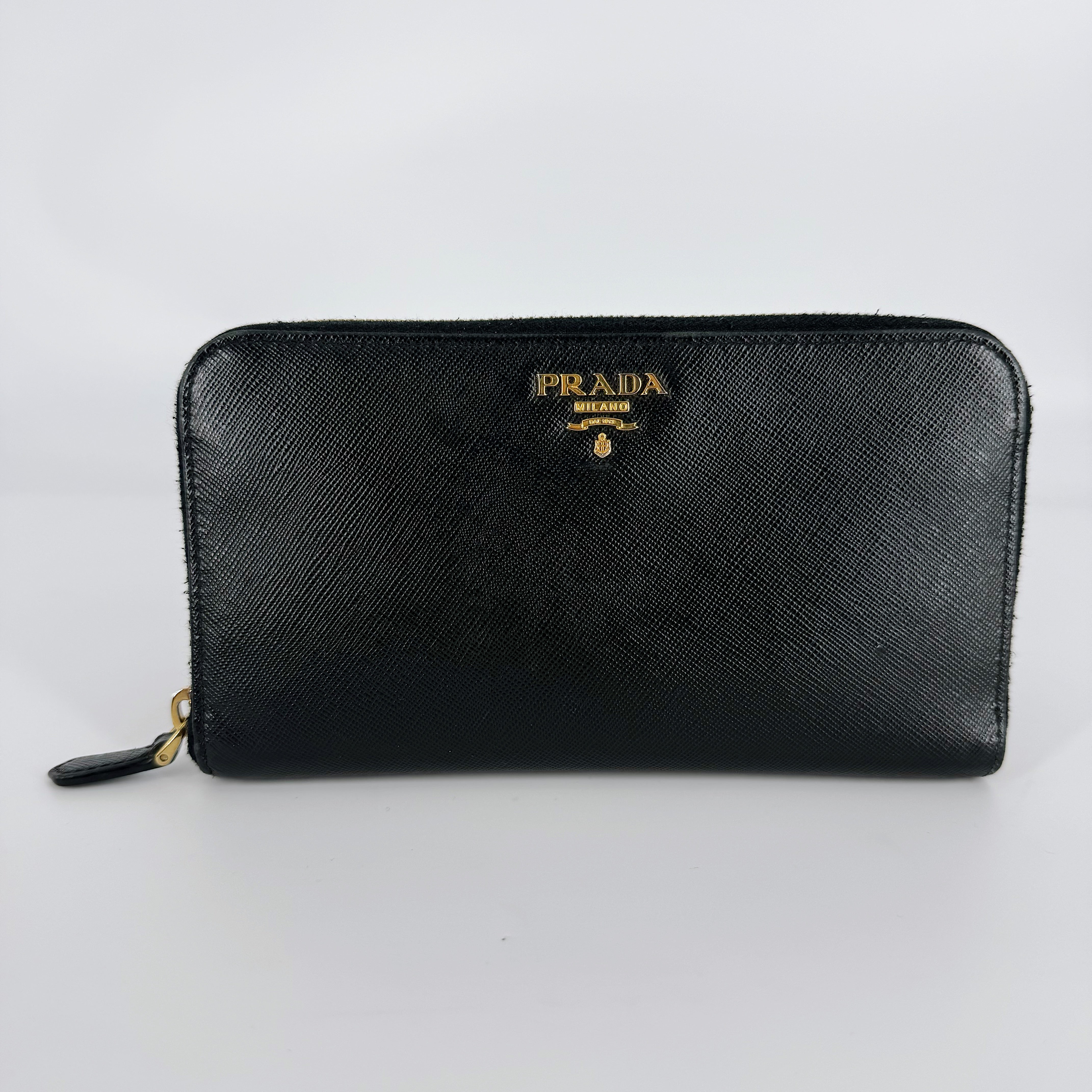 Saffiano Leather Long Wallet