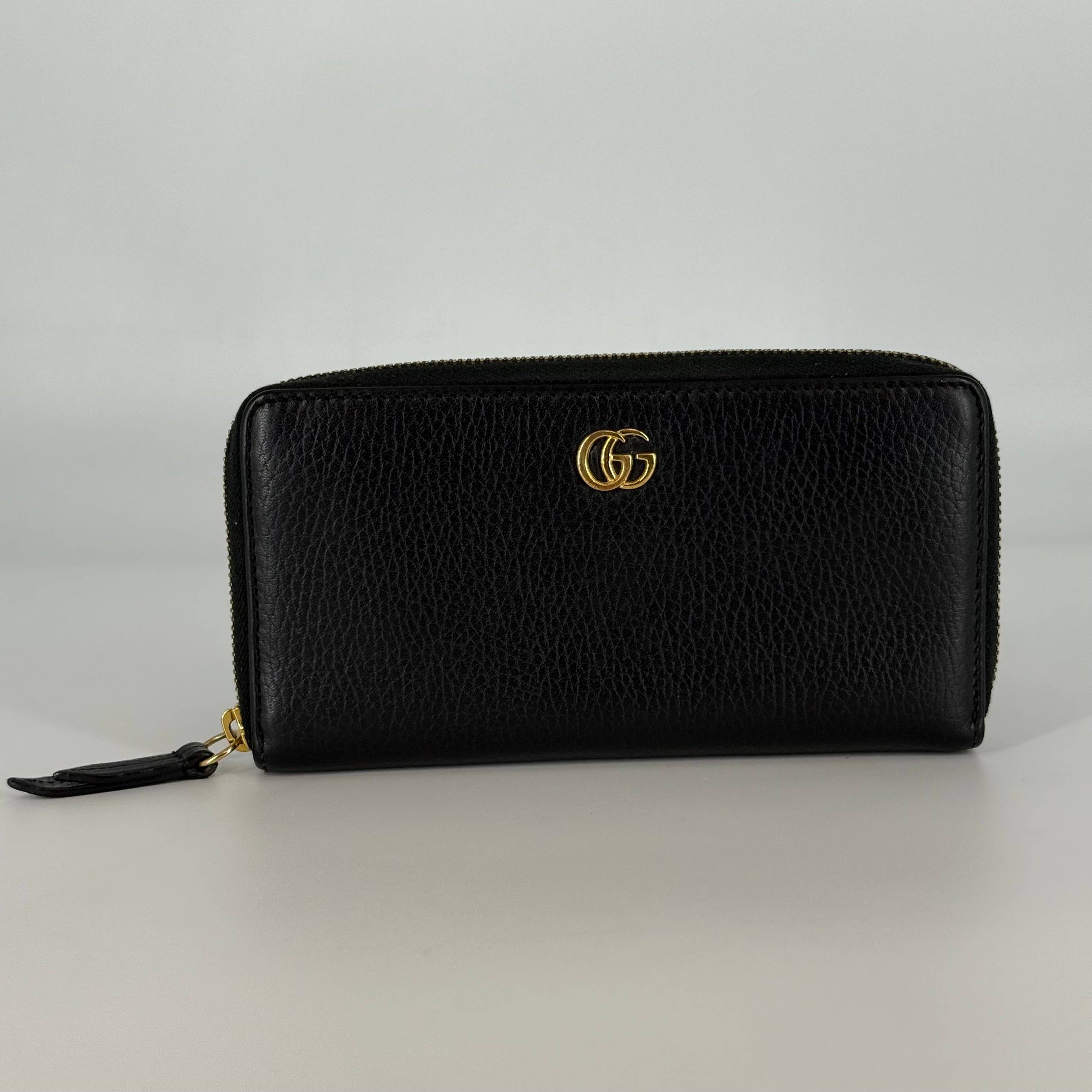 GG Marmont Round Zipper Long Wallet