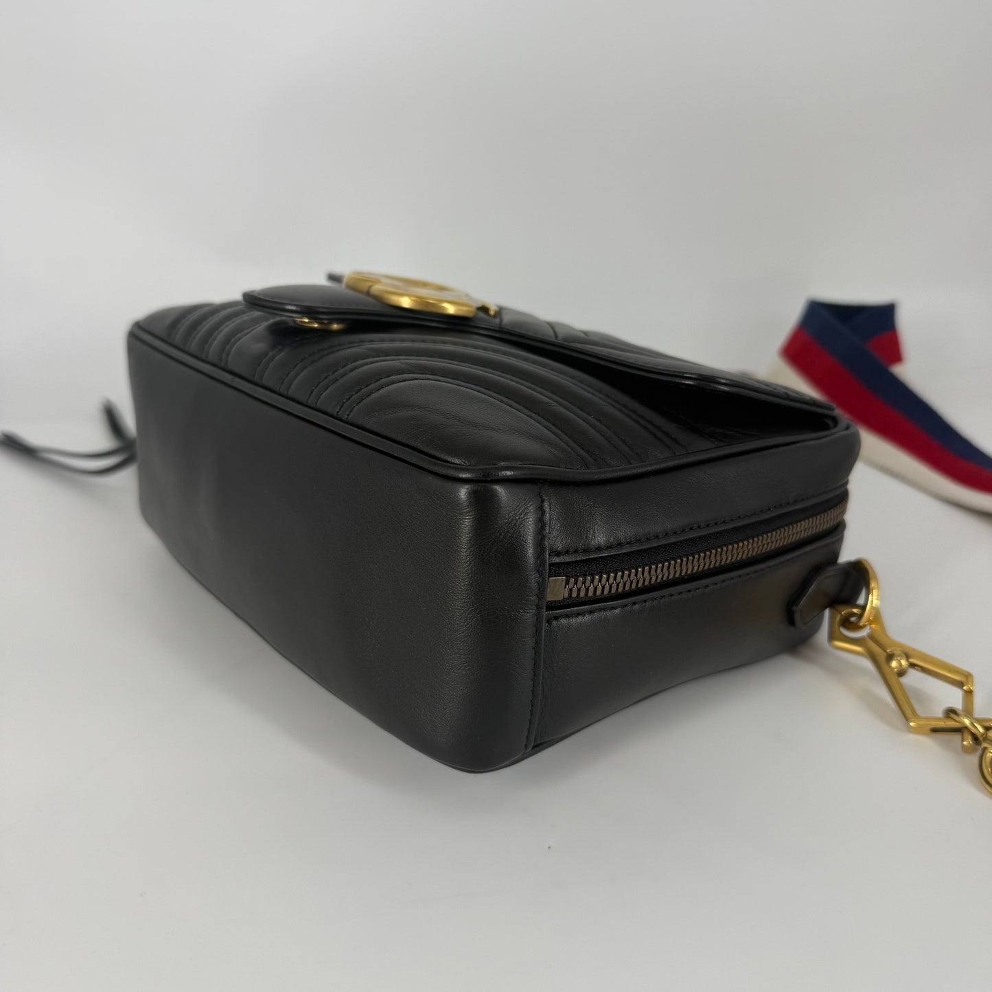 GUCCI Double G Marmont Crossbody Bag